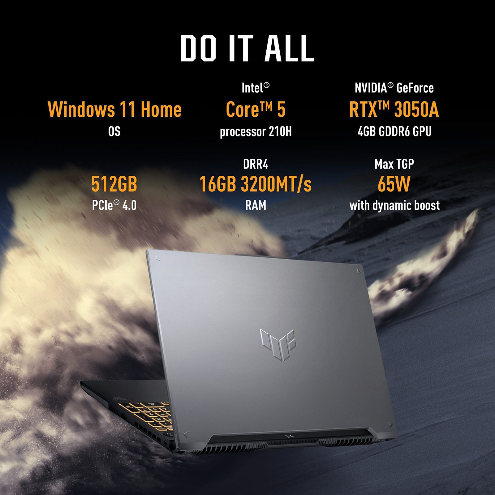 ASUS TUF F16 Intel Core 5 210H Gaming Laptop (16GB, 512GB SSD, Windows 11 Home, 4GB Graphics, 16 inch 144 Hz Full HD Plus Display, NVIDIA GeForce RTX 3050A, Mecha Gray, 2.2 KG) ASUS TUF F16 Intel Core 5 210H Gaming Laptop (16GB, 512GB SSD, Windows 11 Home, 4GB Graphics, 16 inch 144 Hz Full HD Plus Display, NVIDIA GeForce RTX 3050A, Mecha Gray, 2.2 KG)_11