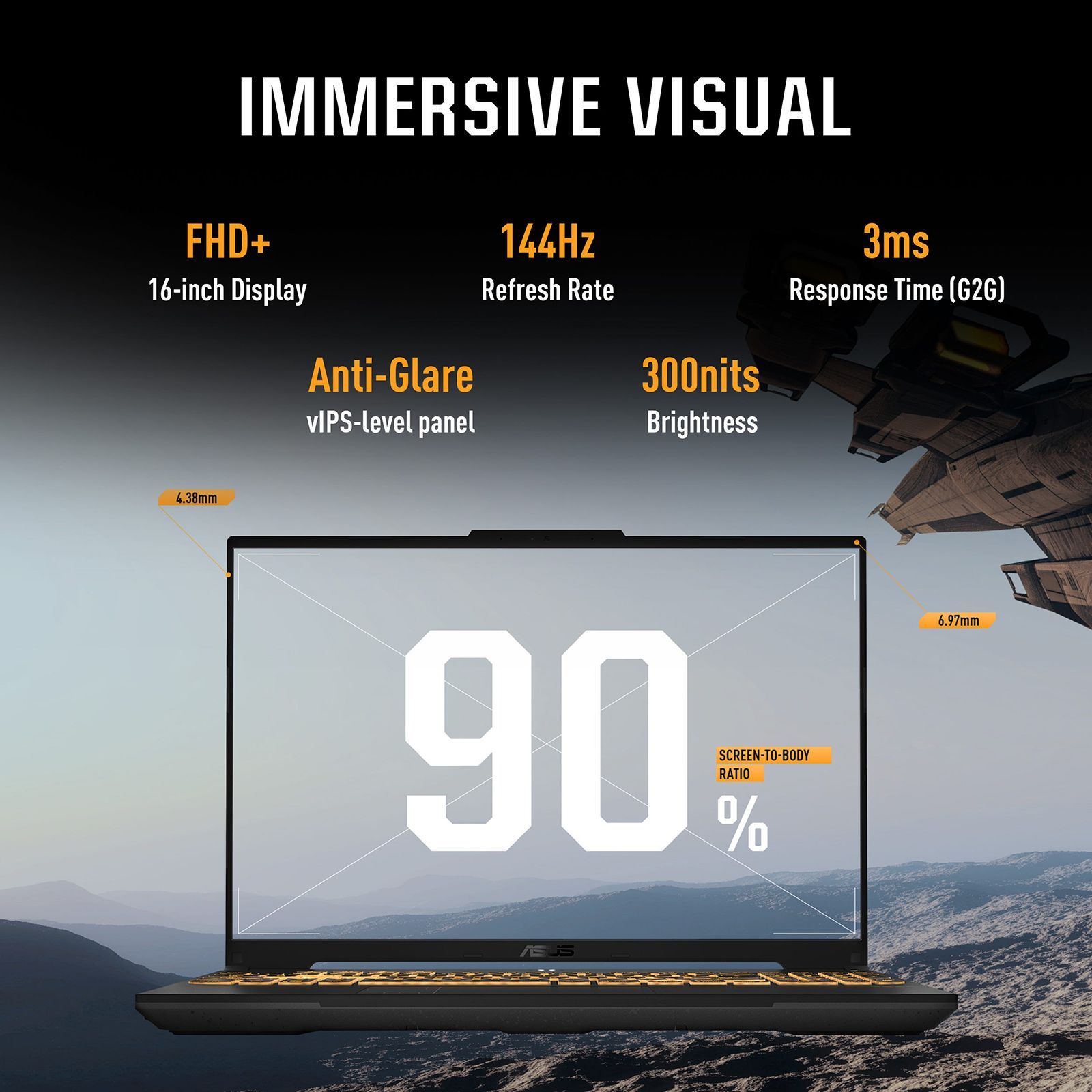 ASUS TUF F16 Intel Core 5 210H Gaming Laptop (16GB, 512GB SSD, Windows 11 Home, 4GB Graphics, 16 inch 144 Hz Full HD Plus Display, NVIDIA GeForce RTX 3050A, Mecha Gray, 2.2 KG) ASUS TUF F16 Intel Core 5 210H Gaming Laptop (16GB, 512GB SSD, Windows 11 Home, 4GB Graphics, 16 inch 144 Hz Full HD Plus Display, NVIDIA GeForce RTX 3050A, Mecha Gray, 2.2 KG)_15