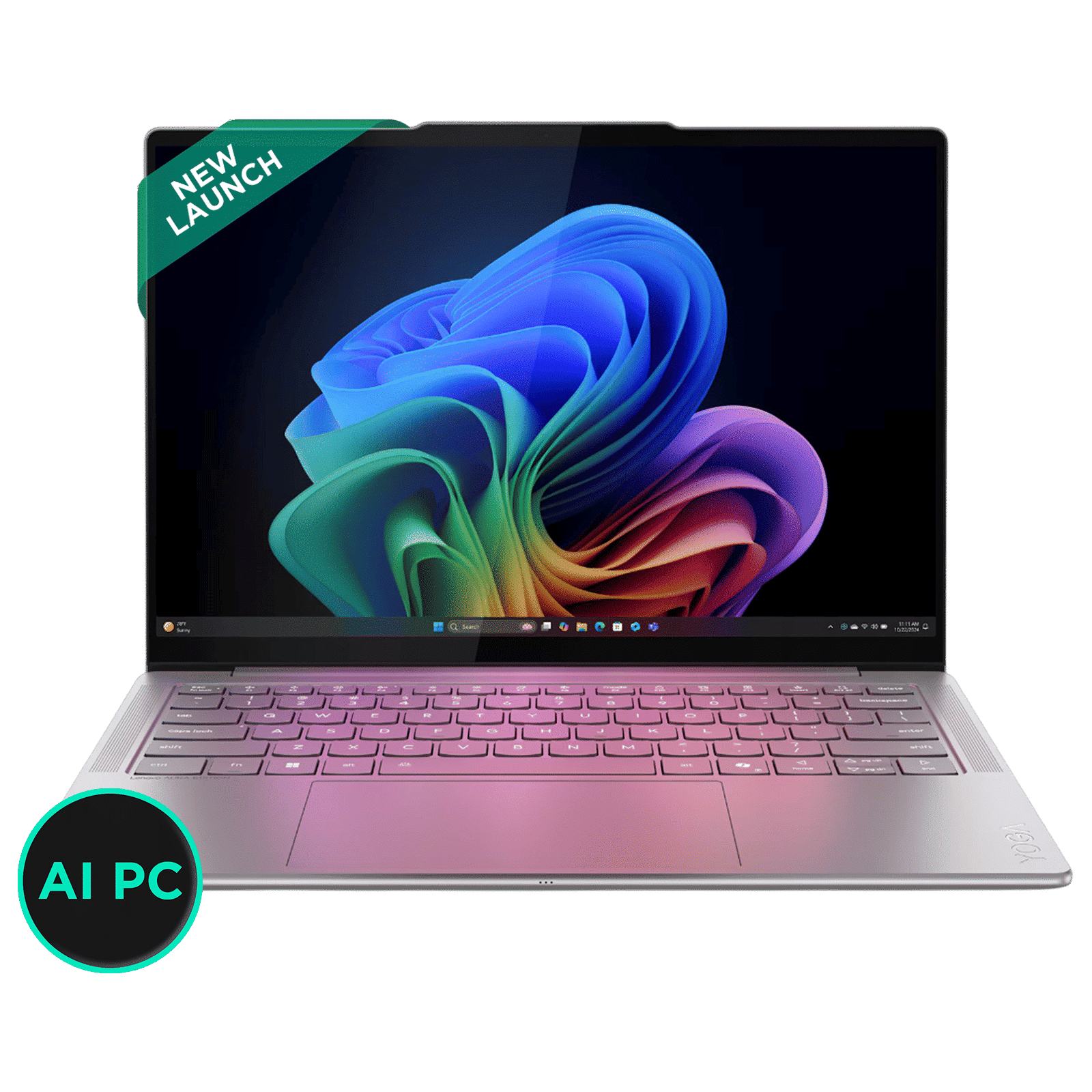 Lenovo Yoga Slim 7 14ILL10 Intel Core Ultra 7 258V Thin & Light Laptop (32GB, 1TB SSD, Windows 11 Home, 14 inch WUXGA OLED Display, MS Office Home 2024, Luna Grey, 1.19 KG)