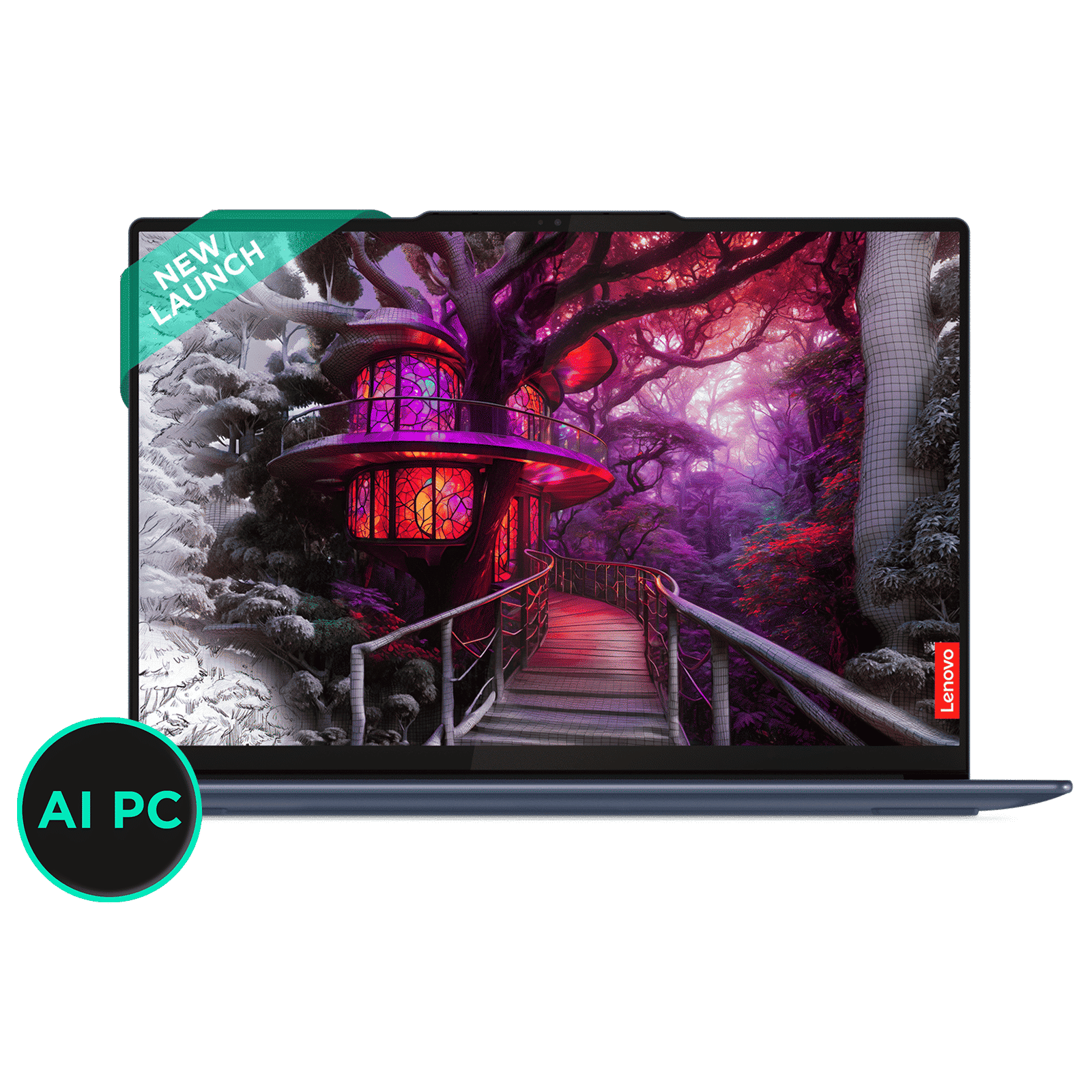 Lenovo Yoga Slim 7 14Q8X9 Snapdragon X Plus Touchscreen Thin & Light Laptop (32GB, 1TB SSD, Windows 11 Home, 14.5 inch 3K OLED Display, MS Office Home 2024, Cosmic Blue, 1.28 KG)