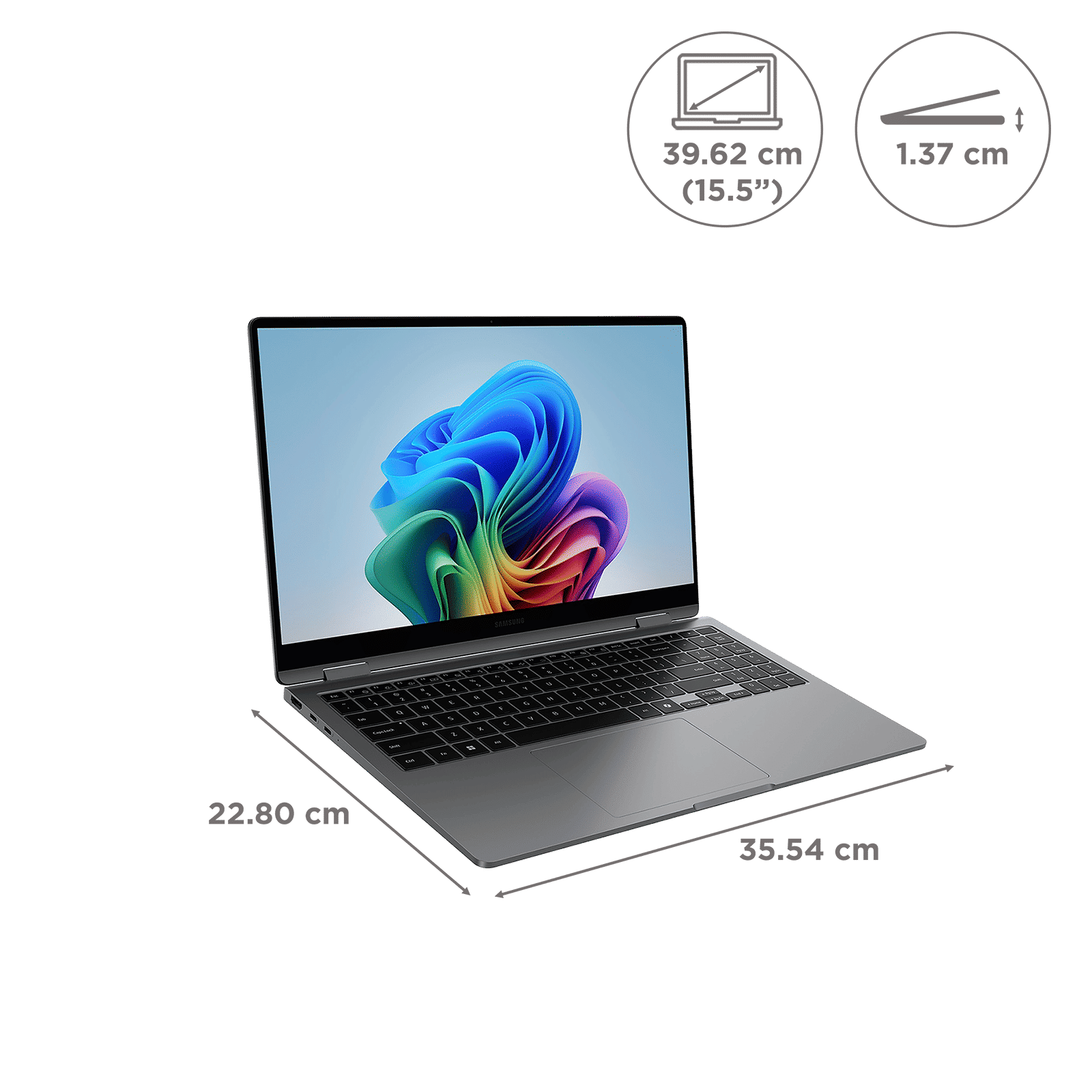 SAMSUNG Galaxy Book5 360 Intel Core Ultra 5 Touchscreen Thin & Light Laptop (16GB, 512GB SSD, Windows 11 Home, 8GB Graphics, 15.6 inch FHD AMOLED Display, MS Office 2021, Gray, 1.46 KG) SAMSUNG Galaxy Book5 360 Intel Core Ultra 5 Touchscreen Thin & Light Laptop (16GB, 512GB SSD, Windows 11 Home, 8GB Graphics, 15.6 inch FHD AMOLED Display, MS Office 2021, Gray, 1.46 KG)_2