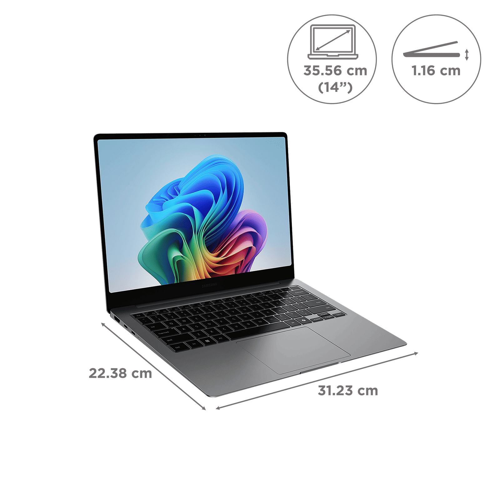 SAMSUNG Galaxy Book5 Pro Intel Core Ultra 7 Touchscreen Thin & Light Laptop (16GB, 1TB SSD, Windows 11 Home, 8GB Graphics, 14 inch WQXGA Plus AMOLED Display, MS Office 2021, Gray, 1.23 KG) SAMSUNG Galaxy Book5 Pro Intel Core Ultra 7 Touchscreen Thin & Light Laptop (16GB, 1TB SSD, Windows 11 Home, 8GB Graphics, 14 inch WQXGA Plus AMOLED Display, MS Office 2021, Gray, 1.23 KG)_2