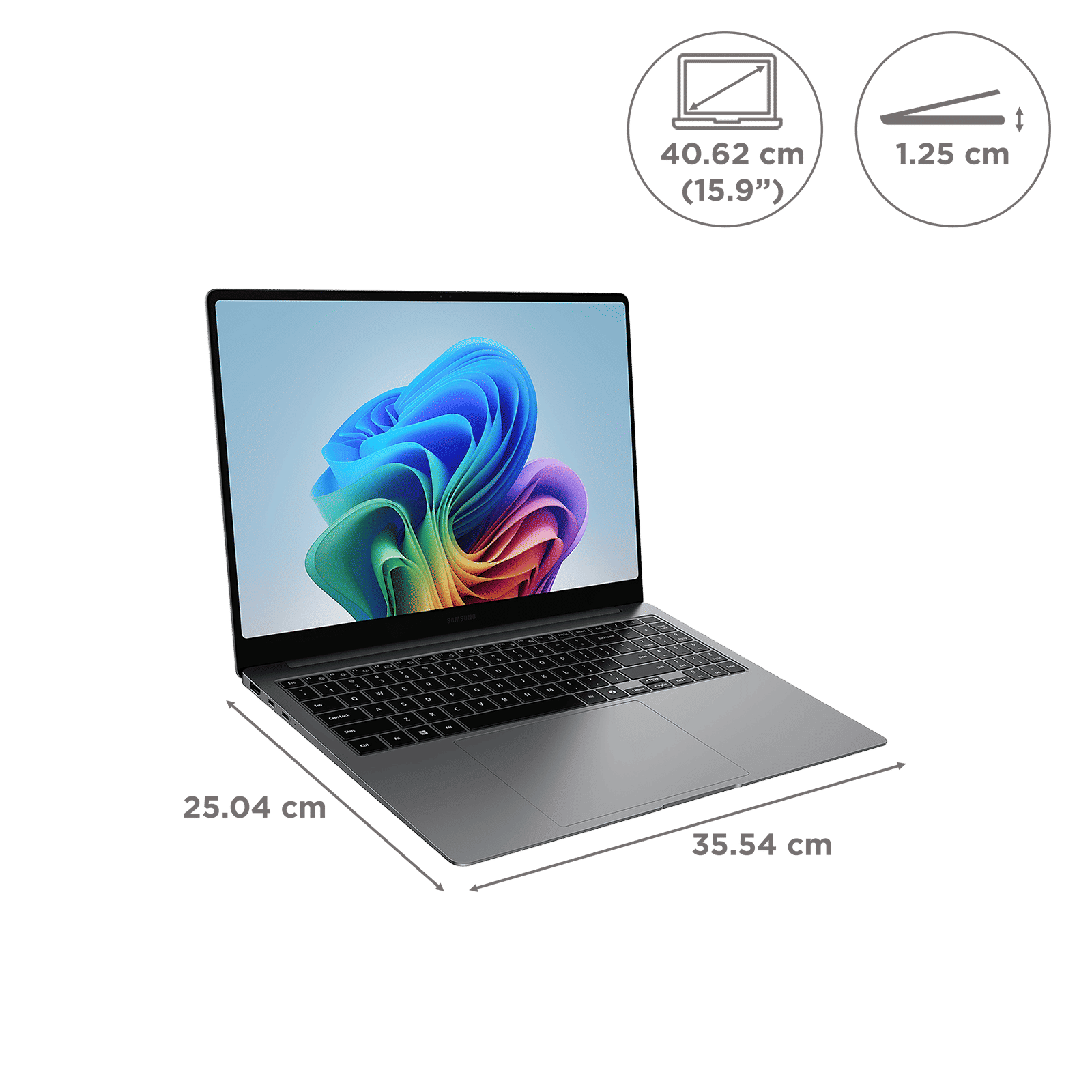 SAMSUNG Galaxy Book5 Pro Intel Core Ultra 7 Touchscreen Thin & Light Laptop (32GB, 1TB SSD, Windows 11 Home, 16GB Graphics, 15.9 inch WQXGA Plus AMOLED Display, MS Office 2021, Gray, 1.56 KG)_2