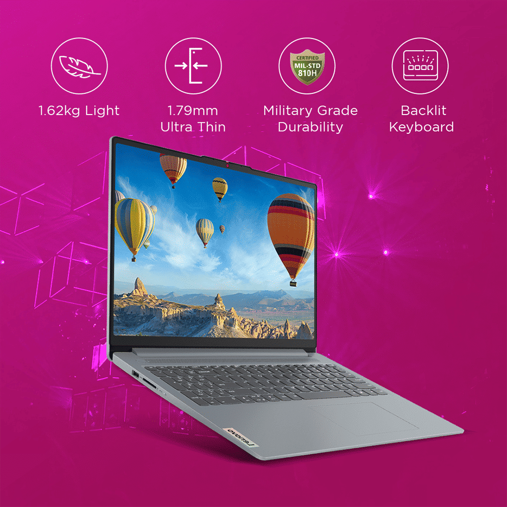 Lenovo IdeaPad Slim 3 15IRU8 Intel Core i3 13th Gen Thin & Light Laptop (8GB, 512GB SSD, Windows 11 Home, 15.6 inch Full HD Display, MS Office Home 2024, Arctic Grey, 1.62 KG) Lenovo IdeaPad Slim 3 15IRU8 Intel Core i3 13th Gen Thin & Light Laptop (8GB, 512GB SSD, Windows 11 Home, 15.6 inch Full HD Display, MS Office Home 2024, Arctic Grey, 1.62 KG)_7