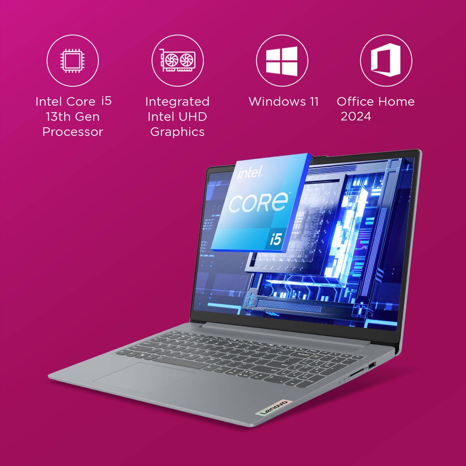 Lenovo IdeaPad Slim 3 15IRU8 Intel Core i3 13th Gen Thin & Light Laptop (8GB, 512GB SSD, Windows 11 Home, 15.6 inch Full HD Display, MS Office Home 2024, Arctic Grey, 1.62 KG) Lenovo IdeaPad Slim 3 15IRU8 Intel Core i3 13th Gen Thin & Light Laptop (8GB, 512GB SSD, Windows 11 Home, 15.6 inch Full HD Display, MS Office Home 2024, Arctic Grey, 1.62 KG)_9