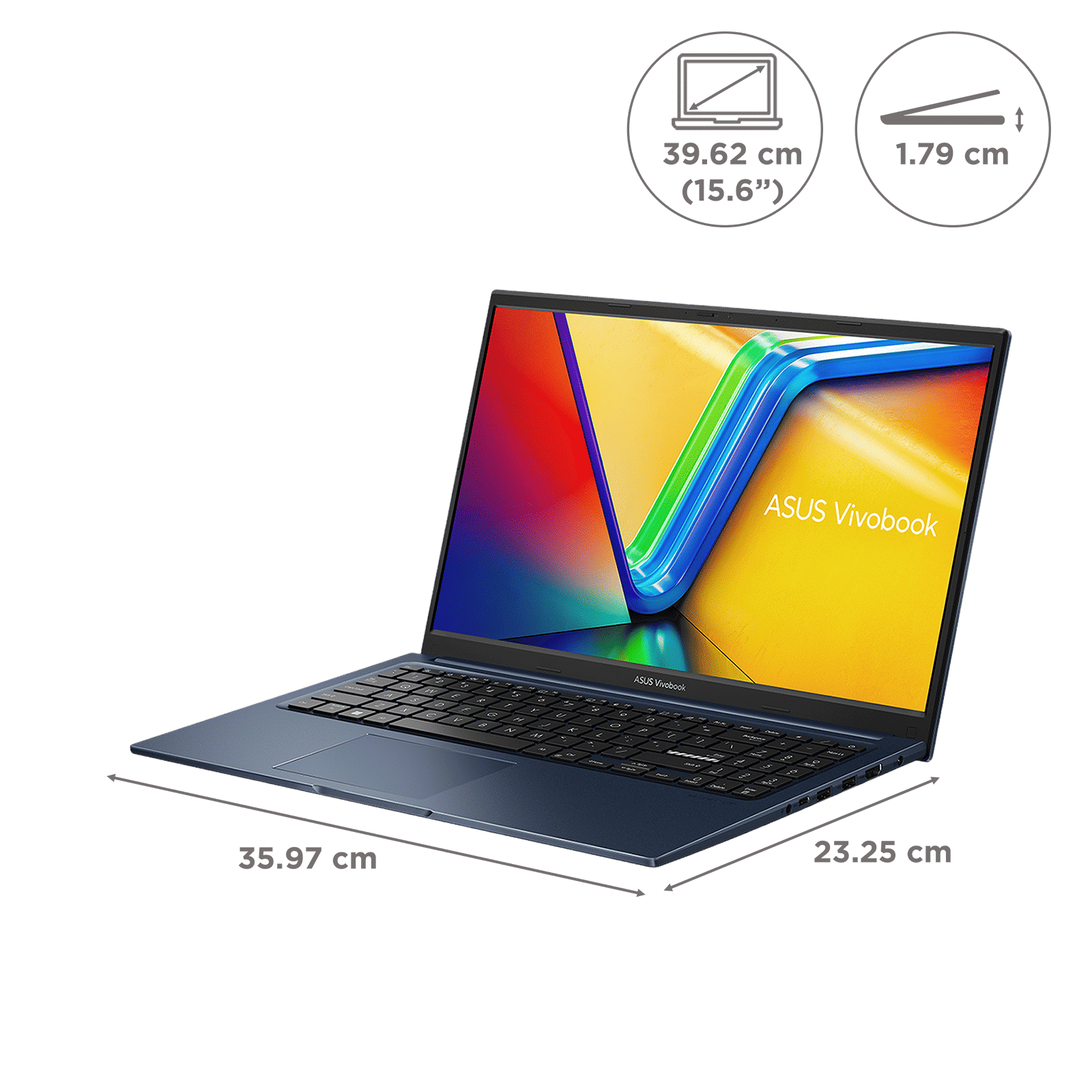 ASUS Vivobook 15 X1504VA-NJ2217WS Intel Core i5 13th Gen Thin & Light Laptop (16GB, 512GB SSD, Windows 11 Home, 15.6 inch Full HD Display, MS Office 2024, Quiet Blue, 1.7 KG)_2