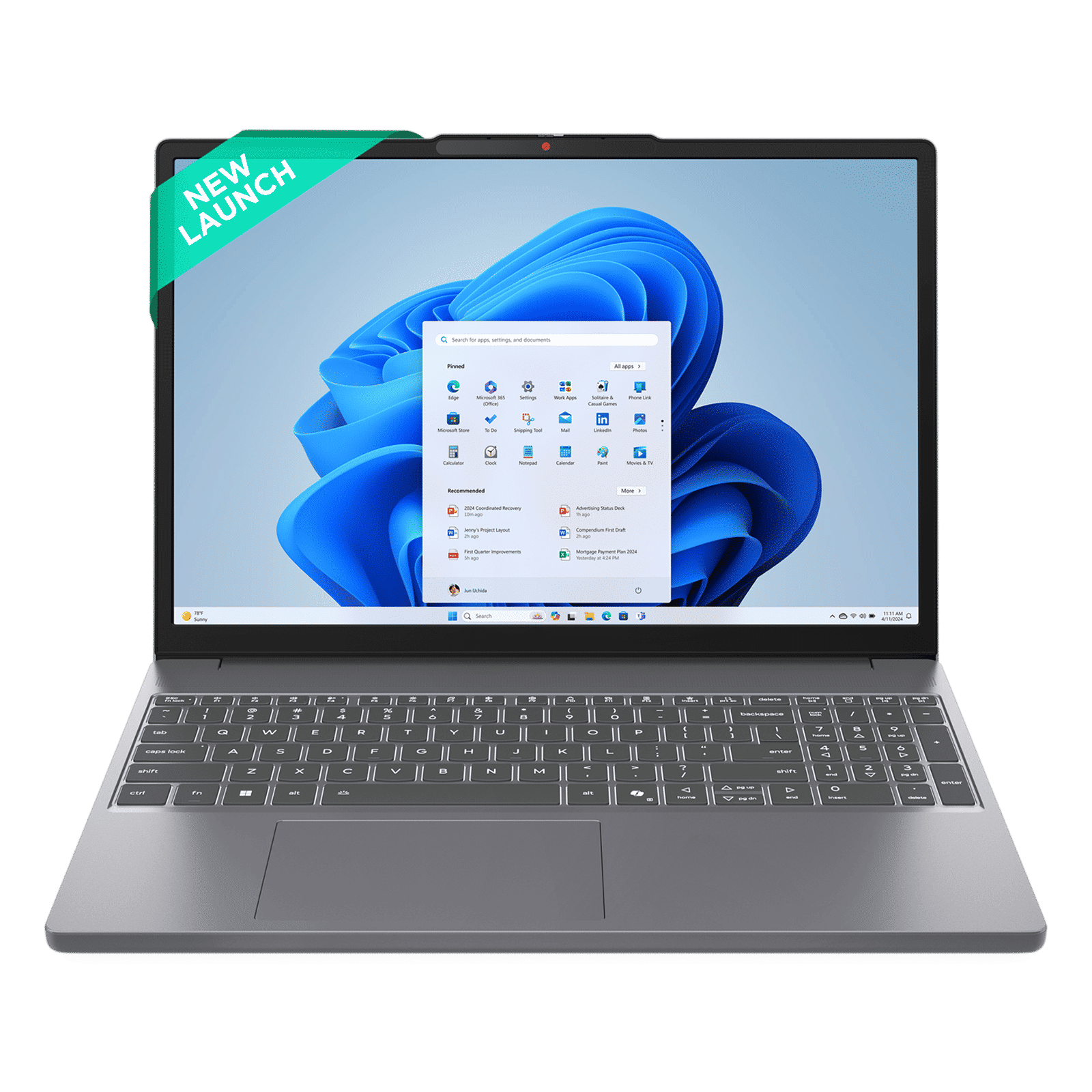 Lenovo IdeaPad Slim 3 15IRH10 Intel Core i5 13th Gen Thin & Light Laptop (16GB, 512GB SSD, Windows 11 Home, 15.3 inch WUXGA IPS Display, MS Office 2024, Luna Grey, 1.59 KG)
