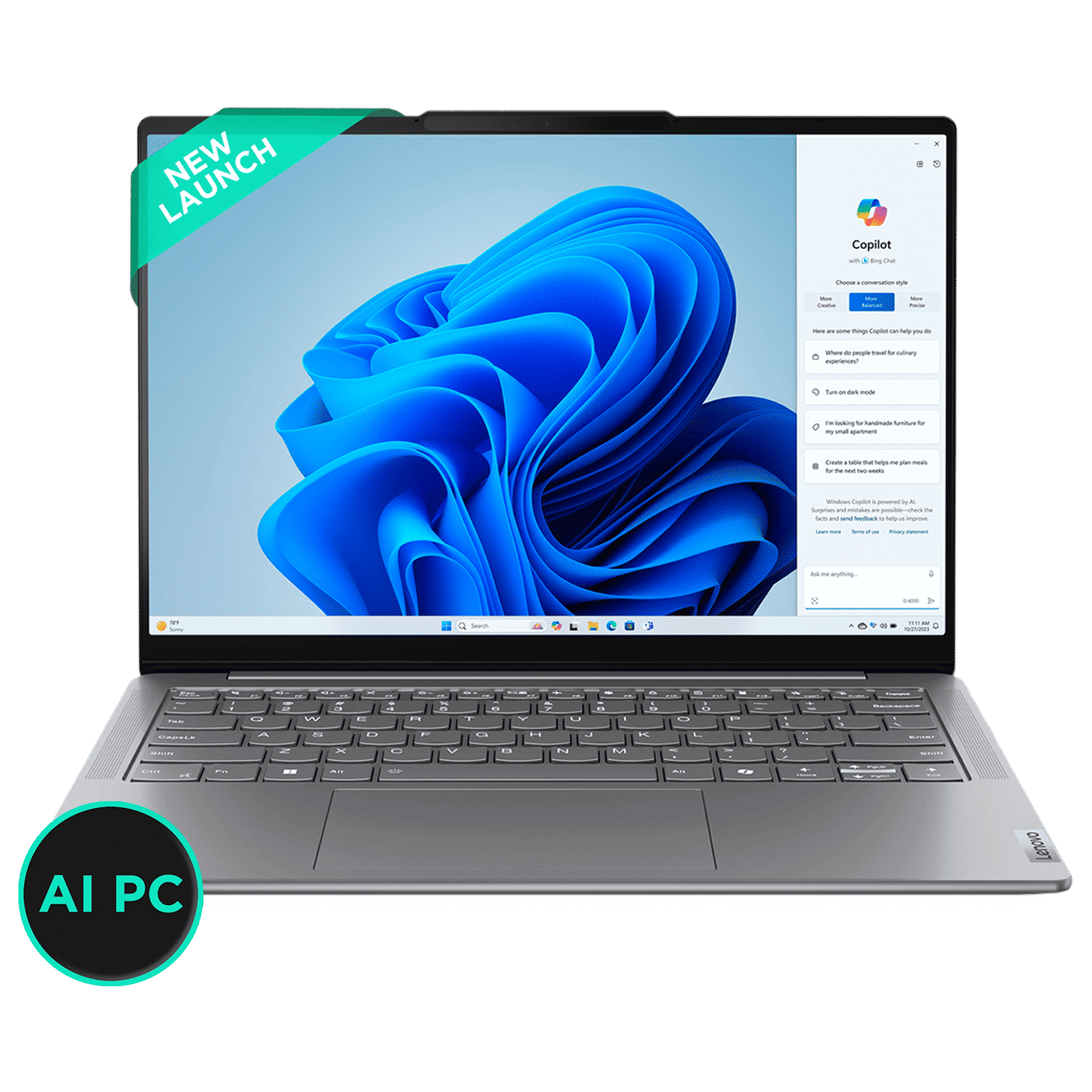 Lenovo Yoga Slim 7 14IMH9 Intel Core Ultra 5 Laptop (16GB, 1TB SSD, Windows 11 Home, 14 inch WUXGA OLED Display, MS Office 2024, Luna Grey, 1.39 KG)