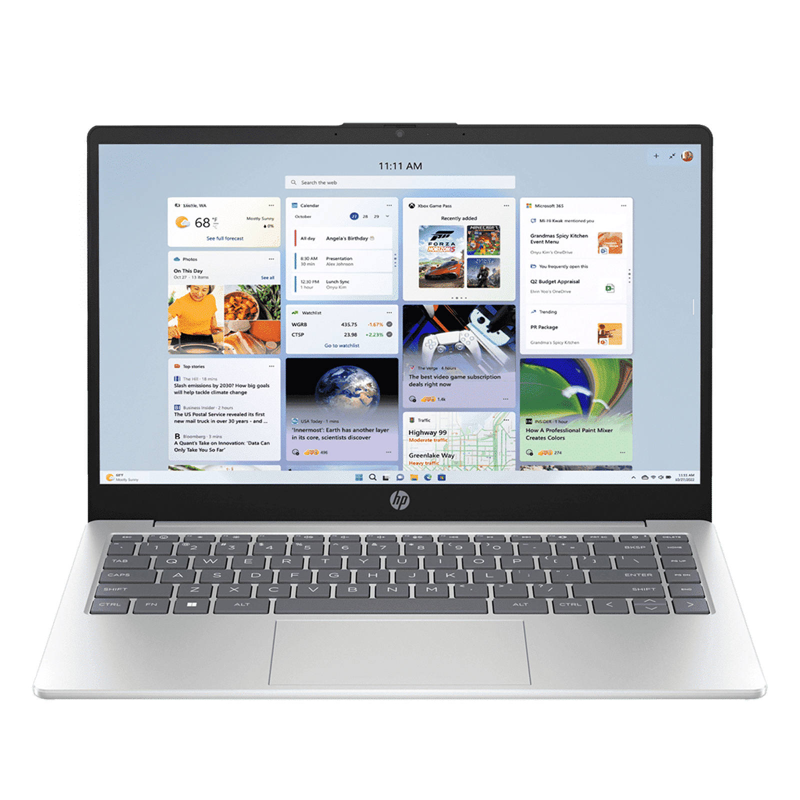 HP Core 14-gr0002TU Intel Core i5 13th Gen Thin & Light Laptop (16GB, 512GB SSD, Windows 11 Home, 14 inch, Full HD Display, MS Office Home 2024, Natural Silver, 1.40 KG)_1