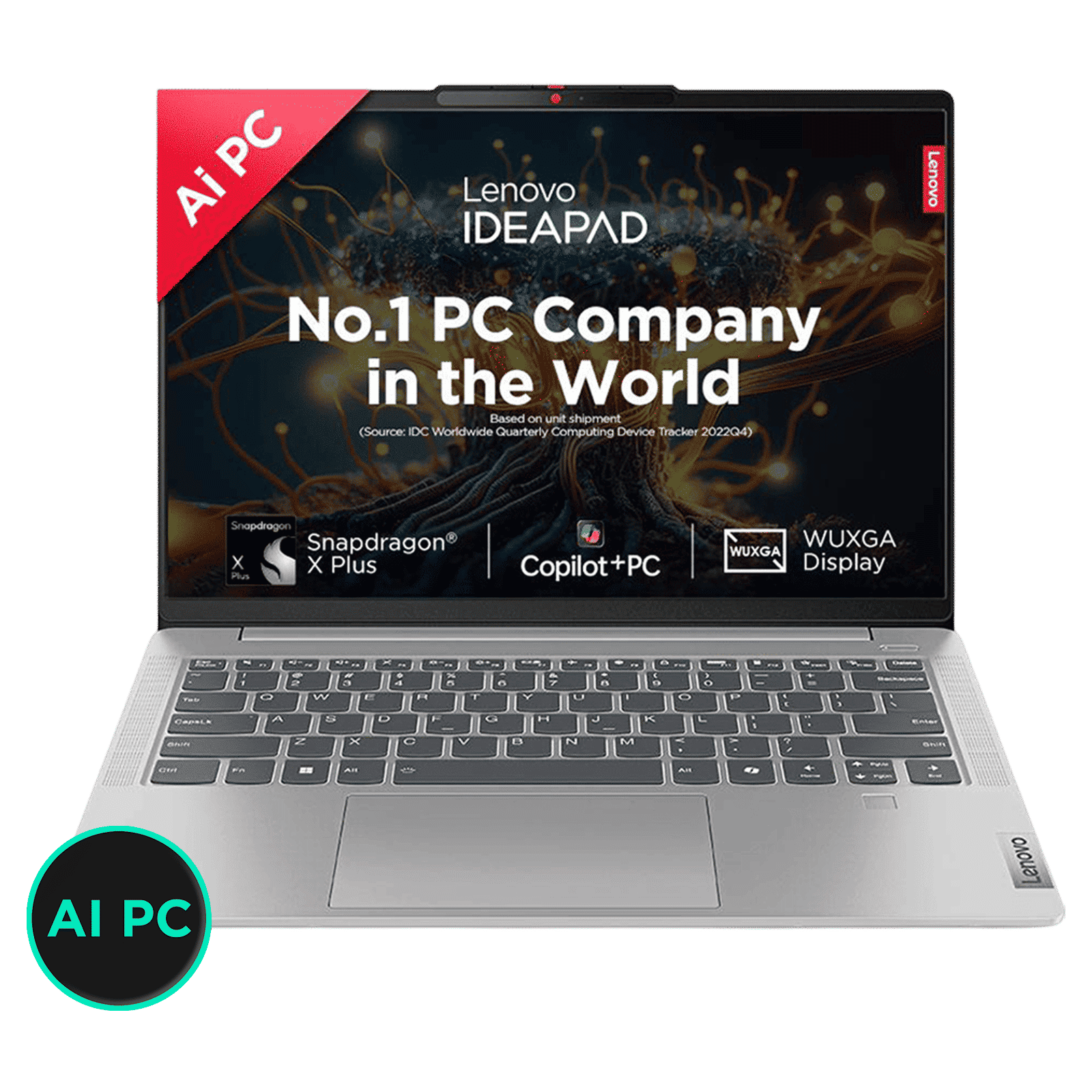 Lenovo IdeaPad Slim 5 14Q8X9 Qualcomm Snapdragon X Plus Thin & Light Laptop (16GB, 1TB SSD, Windows 11 Home, 14 inch WUXGA IPS Display, MS Office Home 2024, Cloud Grey, 1.48 KG)