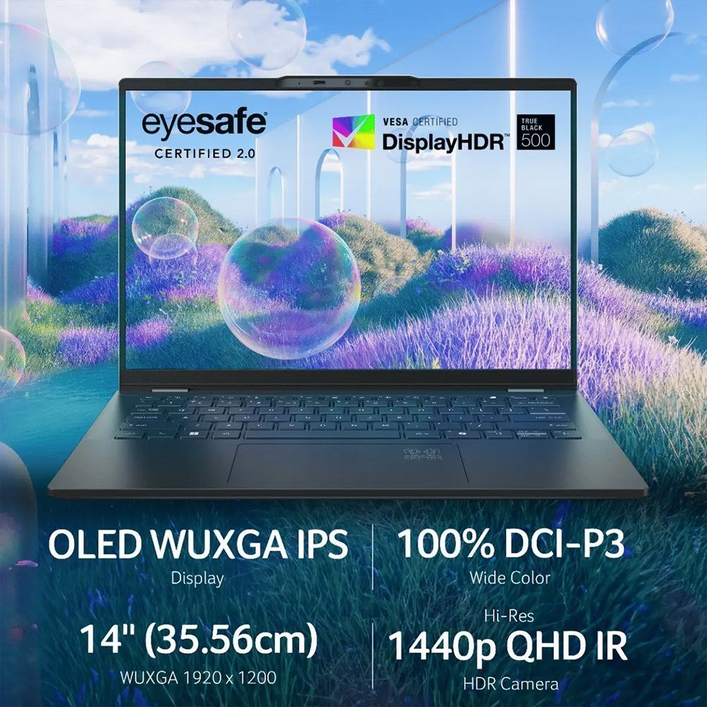 acer Swift 14 AI SF14-51 Intel Core Ultra 7 Thin & Light Laptop (16GB, 1TB SSD, Windows 11 Home, 14 inch OLED WUXGA Display, MS Office, Steam Blue, 1.28 KG)_16