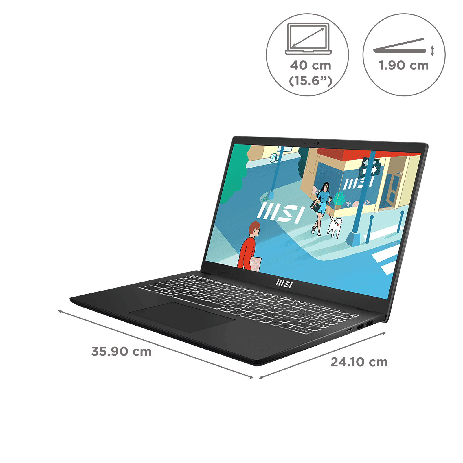 MSI Modern 15 B13M-1200IN Intel Core i5 13th Gen Thin & Light Laptop (16GB, 512GB SSD, Windows 11 Home, 15.6 inch Full HD Display, MS Office 2024, Classic Black, 1.7 KG) MSI Modern 15 B13M-1200IN Intel Core i5 13th Gen Thin & Light Laptop (16GB, 512GB SSD, Windows 11 Home, 15.6 inch Full HD Display, MS Office 2024, Classic Black, 1.7 KG)_2