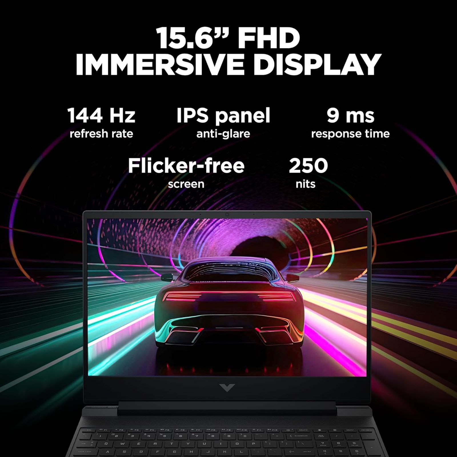 HP Victus 15-fb0185AX AMD Ryzen 5-5600H Gaming Laptop (8GB, 512GB SSD, Windows 11 Home, 4GB Graphics, 15.6 inch 144 Hz Full HD IPS Display, AMD Radeon RX 6500M, MS Office & Home 2021, Mica Silver, 2.29 KG)_9