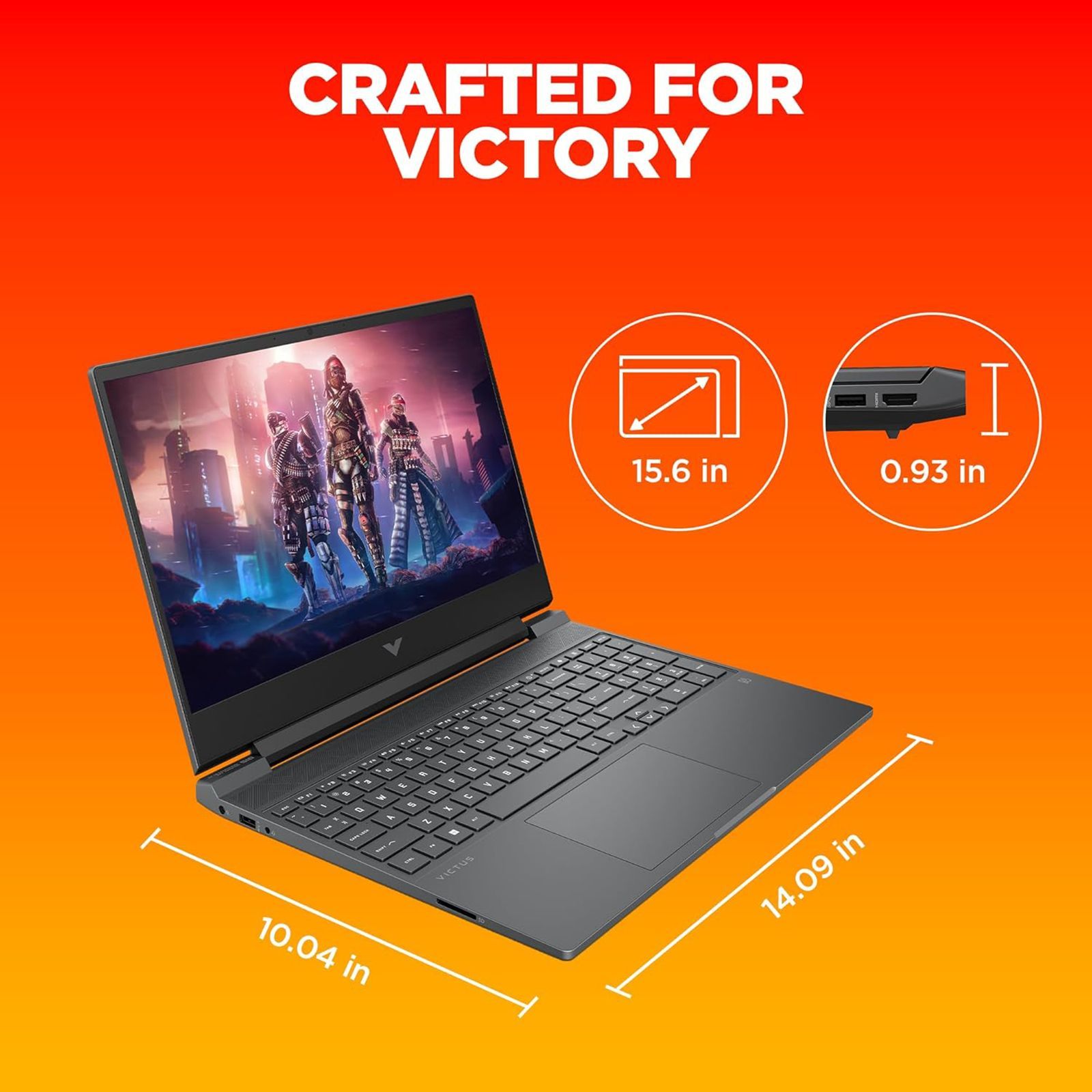 HP Victus 15-fb0185AX AMD Ryzen 5-5600H Gaming Laptop (8GB, 512GB SSD, Windows 11 Home, 4GB Graphics, 15.6 inch 144 Hz Full HD IPS Display, AMD Radeon RX 6500M, MS Office & Home 2021, Mica Silver, 2.29 KG)_16