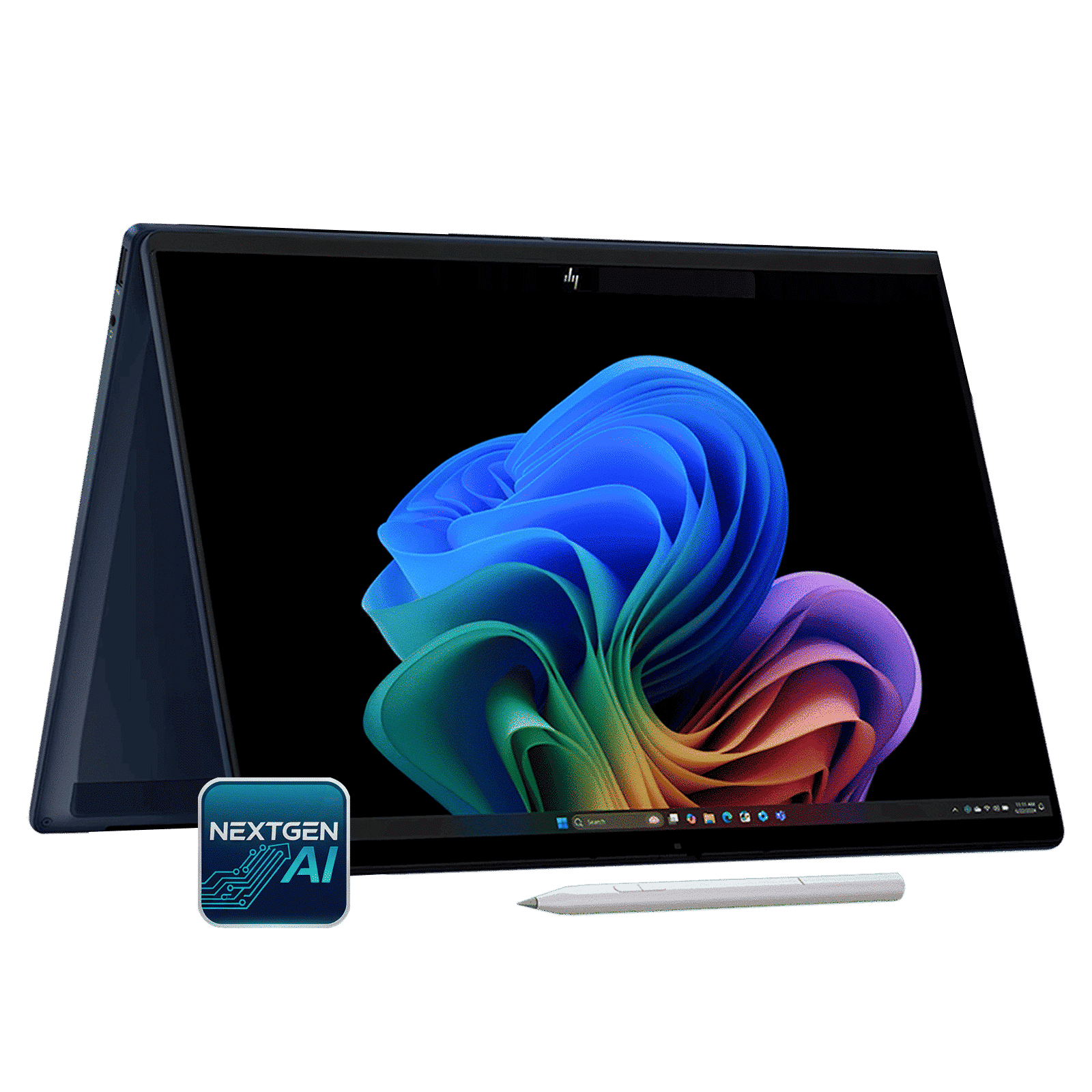 HP OmniBook X Flip Intel Core Ultra 7 Touchscreen Thin & Light Laptop (32GB, 1TB SSD, Windows 11 Home, 14 inch 3K OLED Display, MS Office Home 2024, Atmospheric Blue, 1.38 KG)_1