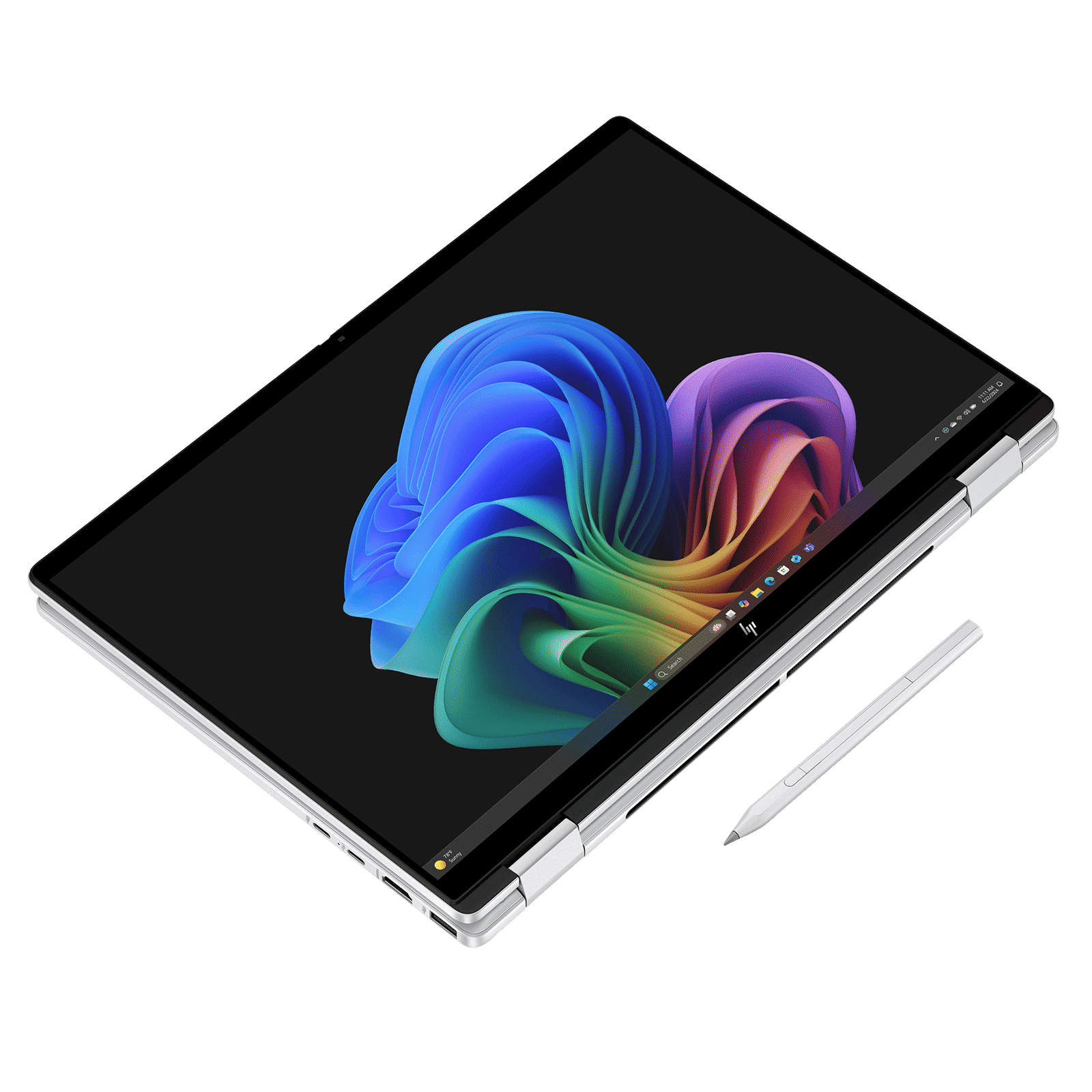 HP OmniBook X Flip 14-fm0058TU Intel Core Ultra 5 Touchscreen Thin & Light Laptop (16GB, 512GB SSD, Windows 11 Home, 14 inch 3K OLED Display, MS Office Home 2024, Glacier Silver, 1.38 KG)_5