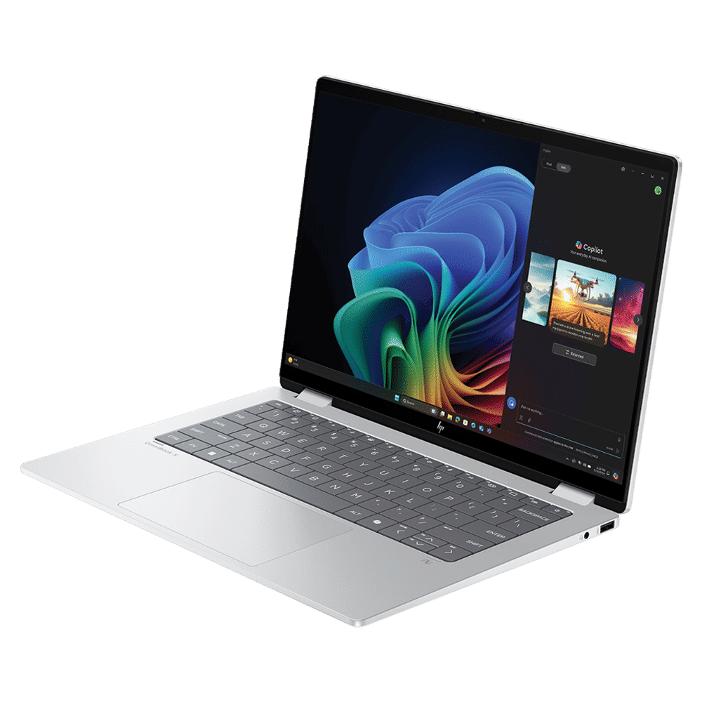 HP OmniBook X Flip 14-fm0058TU Intel Core Ultra 5 Touchscreen Thin & Light Laptop (16GB, 512GB SSD, Windows 11 Home, 14 inch 3K OLED Display, MS Office Home 2024, Glacier Silver, 1.38 KG)_6