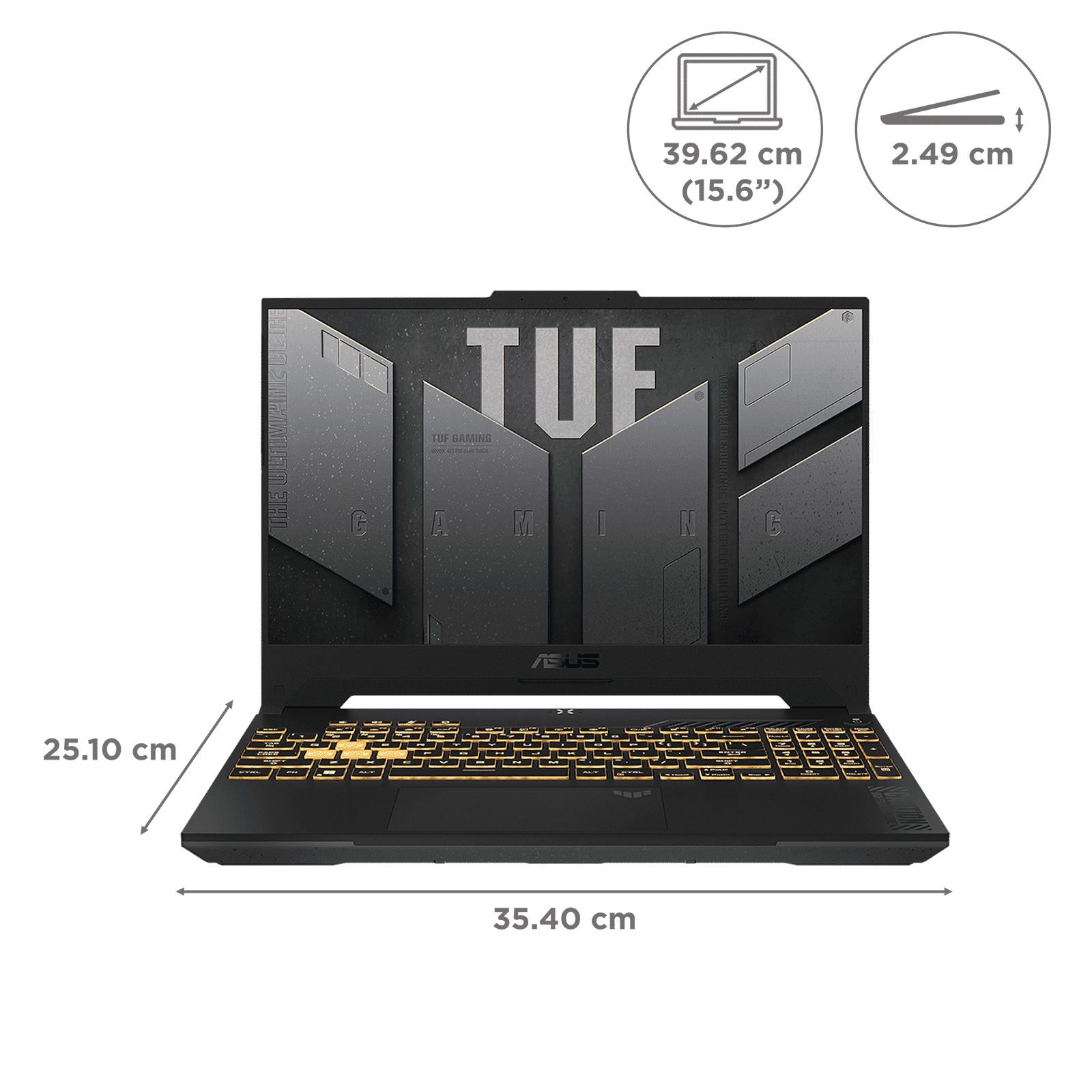 ASUS TUF A15 FX507VV-LP487WS Intel Core i7 13th Gen Gaming Laptop (16GB, 1TB SSD, Windows 11 Home, 8GB Graphics, 15.6 inch 144Hz Full HD Display, NVIDIA GeForce RTX 4060, MS Office Home 2024, Mecha Gray, 2.20 KG)_2