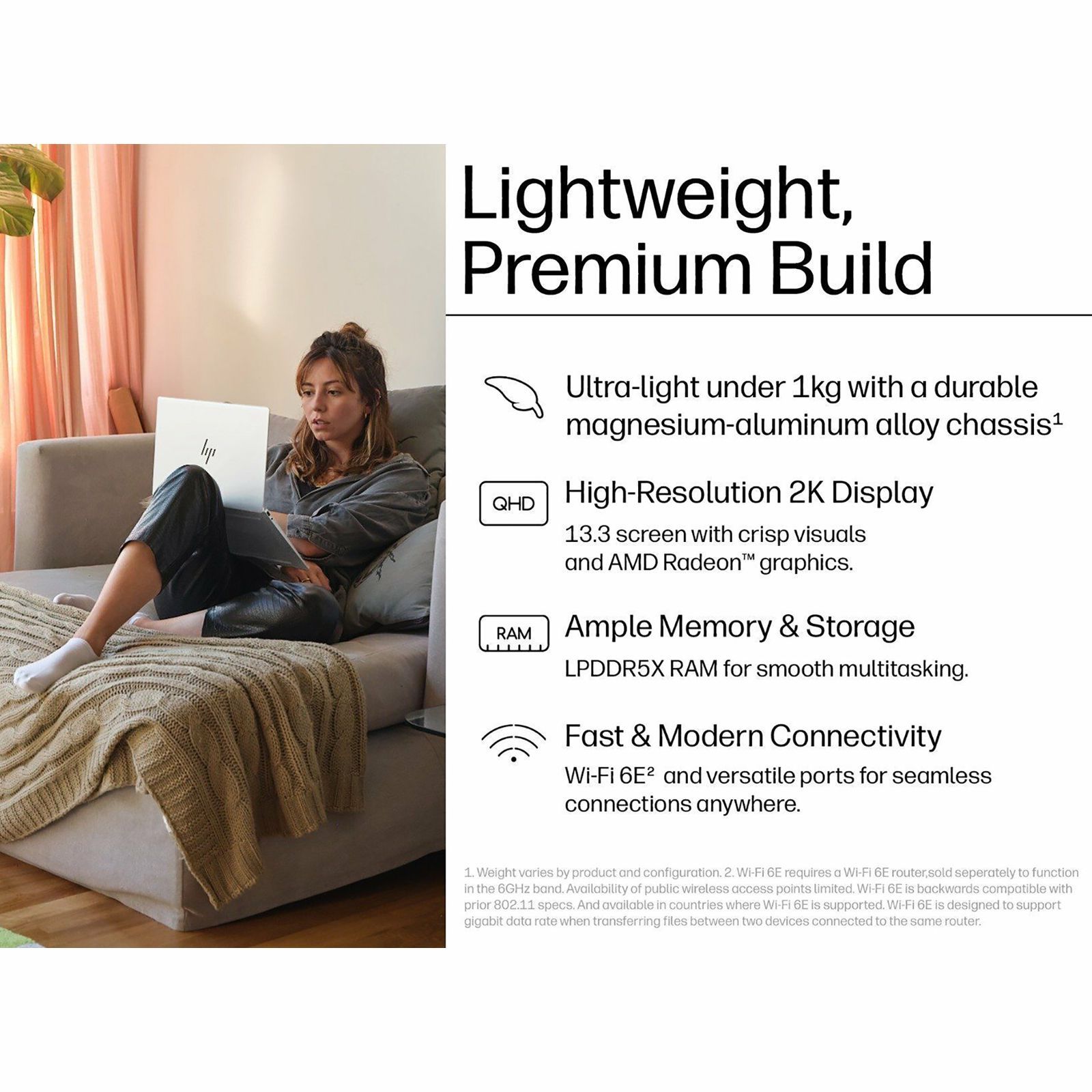 HP OmniBook 7 13-bg1456AU AMD Ryzen AI 7 Thin & Light Laptop (16GB, 512GB SSD, Windows 11 Home, 13.3 inch WQXGA IPS Display, MS Office Home 2024, Glacier Silver, 1 KG)_15