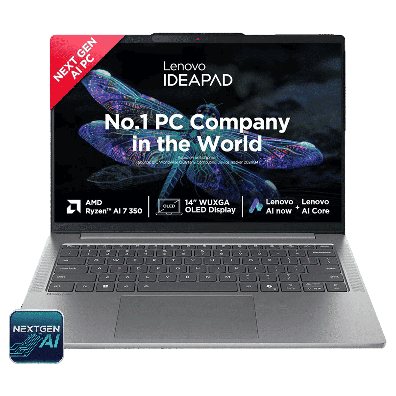 Lenovo IdeaPad Slim 5 14AKP10 AMD Ryzen AI 7 Thin & Light Laptop (24GB, 1TB SSD, Windows 11 Home, 14 inch WUXGA OLED Display, MS Office Home 2024, Luna Grey, 1.39 KG) Lenovo IdeaPad Slim 5 14AKP10 AMD Ryzen AI 7 Thin & Light Laptop (24GB, 1TB SSD, Windows 11 Home, 14 inch WUXGA OLED Display, MS Office Home 2024, Luna Grey, 1.39 KG)_1