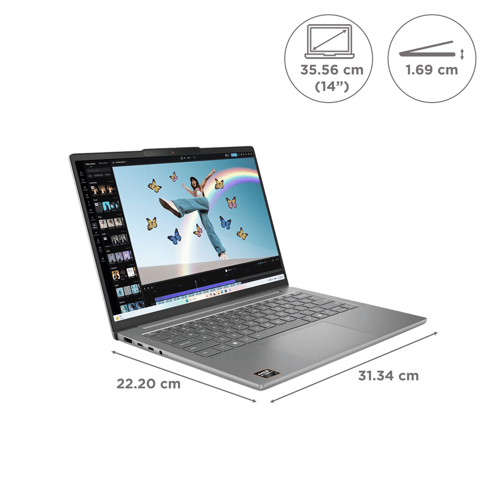 Lenovo IdeaPad Slim 5 14AKP10 AMD Ryzen AI 7 Thin & Light Laptop (24GB, 1TB SSD, Windows 11 Home, 14 inch WUXGA OLED Display, MS Office Home 2024, Luna Grey, 1.39 KG) Lenovo IdeaPad Slim 5 14AKP10 AMD Ryzen AI 7 Thin & Light Laptop (24GB, 1TB SSD, Windows 11 Home, 14 inch WUXGA OLED Display, MS Office Home 2024, Luna Grey, 1.39 KG)_2