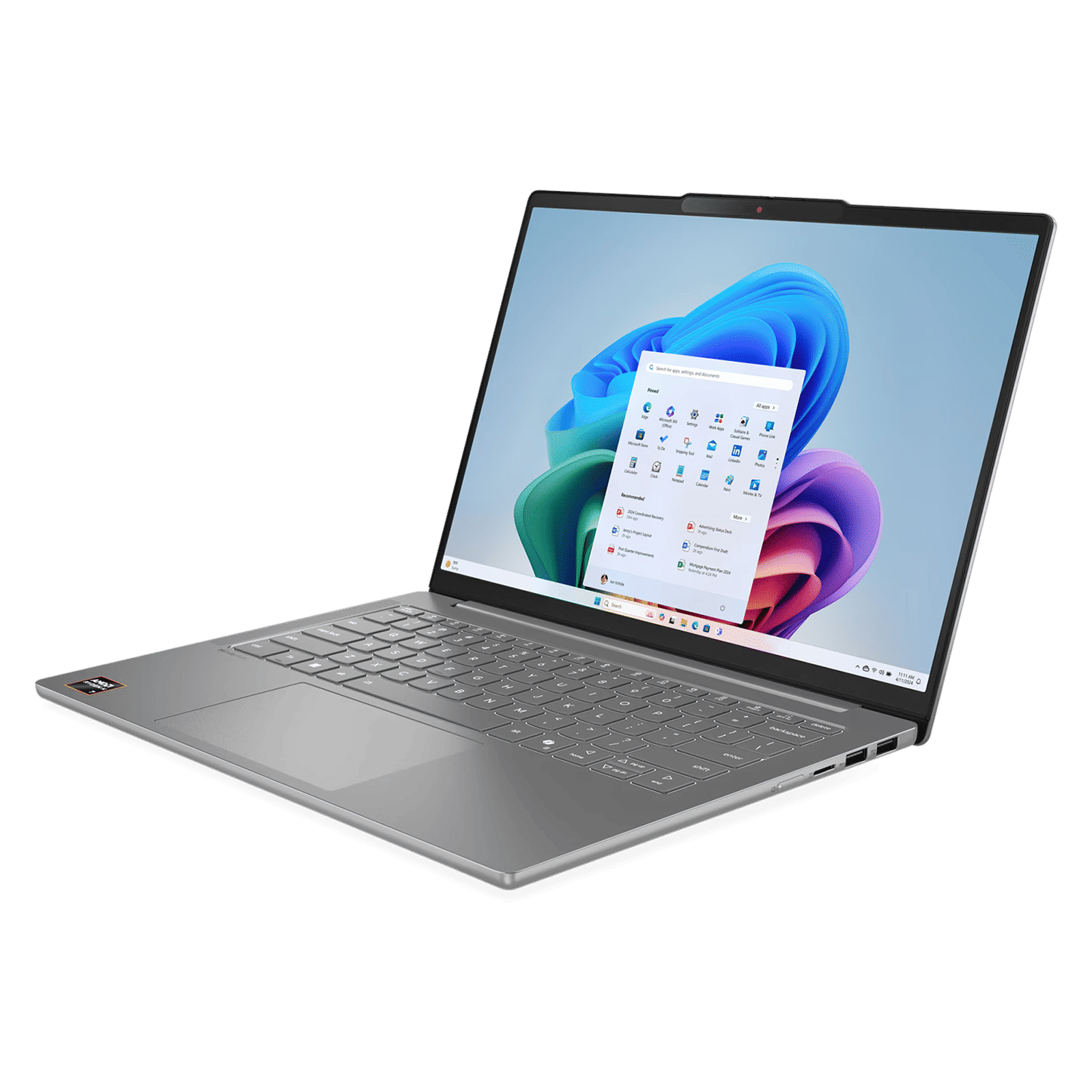 Lenovo IdeaPad Slim 5 14AKP10 AMD Ryzen AI 7 Thin & Light Laptop (24GB, 1TB SSD, Windows 11 Home, 14 inch WUXGA OLED Display, MS Office Home 2024, Luna Grey, 1.39 KG) Lenovo IdeaPad Slim 5 14AKP10 AMD Ryzen AI 7 Thin & Light Laptop (24GB, 1TB SSD, Windows 11 Home, 14 inch WUXGA OLED Display, MS Office Home 2024, Luna Grey, 1.39 KG)_4