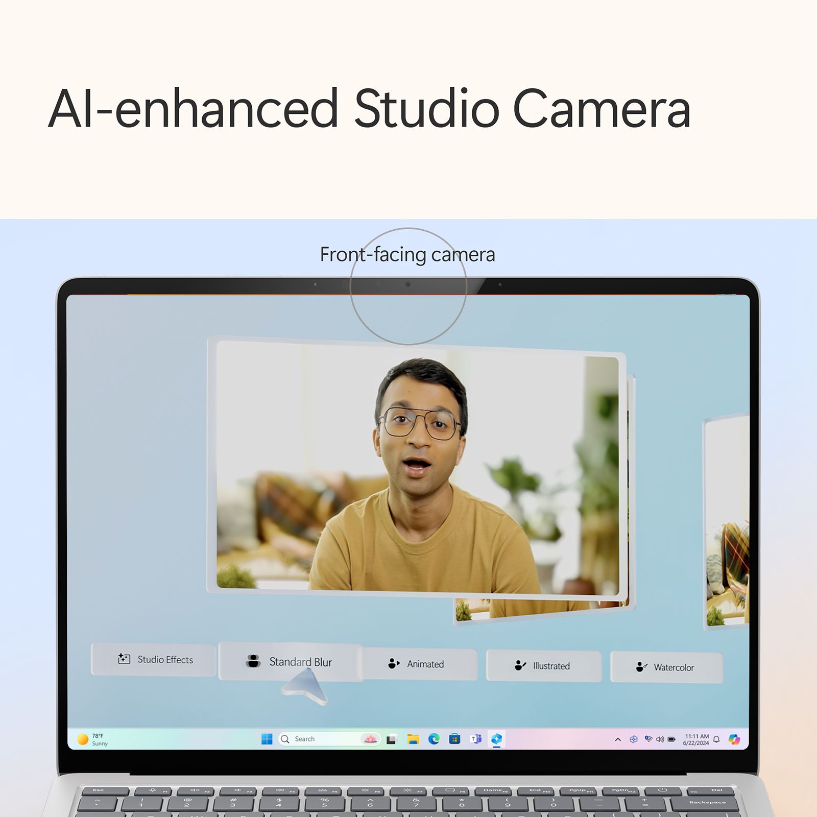 Microsoft Surface 7th Edition Qualcomm Snapdragon X Plus Touchscreen Thin & Light Laptop (16GB, 256GB SSD, Windows 11 Home, 13.8 inch LCD Display, Platinum, 1.34 KG)_11