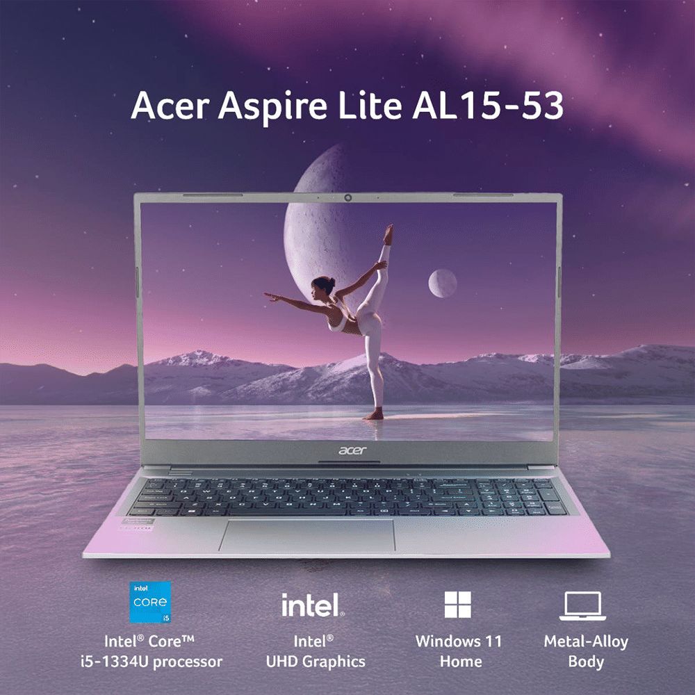 acer Aspire Lite AL15-53 Intel Core i5 13th Gen Thin & Light Laptop (16GB RAM, 512GB SSD, Windows 11 Home, 15.6 inch Full HD Display, MS Office, Steel Gray, 1.59 KG) acer Aspire Lite AL15-53 Intel Core i5 13th Gen Thin & Light Laptop (16GB RAM, 512GB SSD, Windows 11 Home, 15.6 inch Full HD Display, MS Office, Steel Gray, 1.59 KG)_5