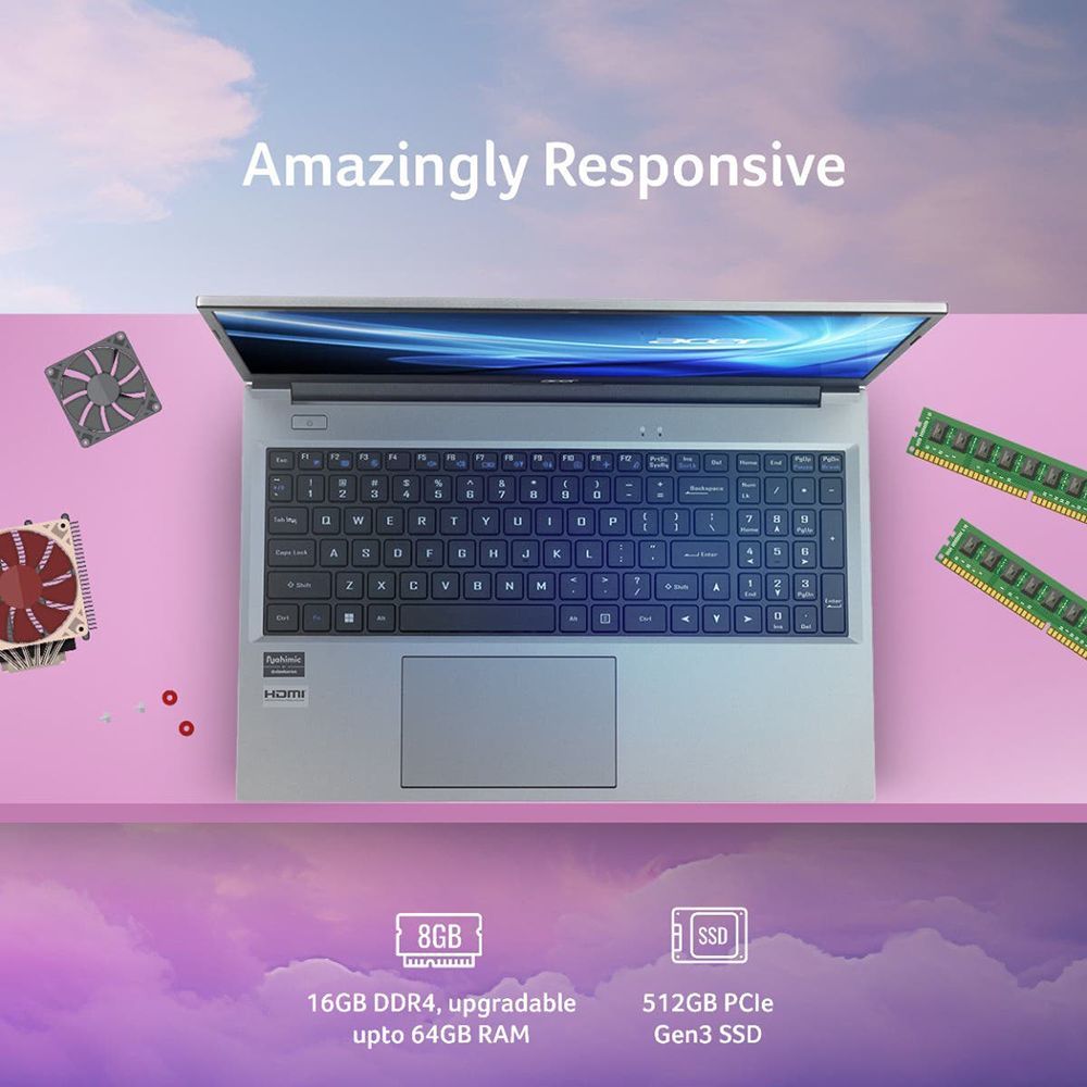 acer Aspire Lite AL15-53 Intel Core i5 13th Gen Thin & Light Laptop (16GB RAM, 512GB SSD, Windows 11 Home, 15.6 inch Full HD Display, MS Office, Steel Gray, 1.59 KG) acer Aspire Lite AL15-53 Intel Core i5 13th Gen Thin & Light Laptop (16GB RAM, 512GB SSD, Windows 11 Home, 15.6 inch Full HD Display, MS Office, Steel Gray, 1.59 KG)_6