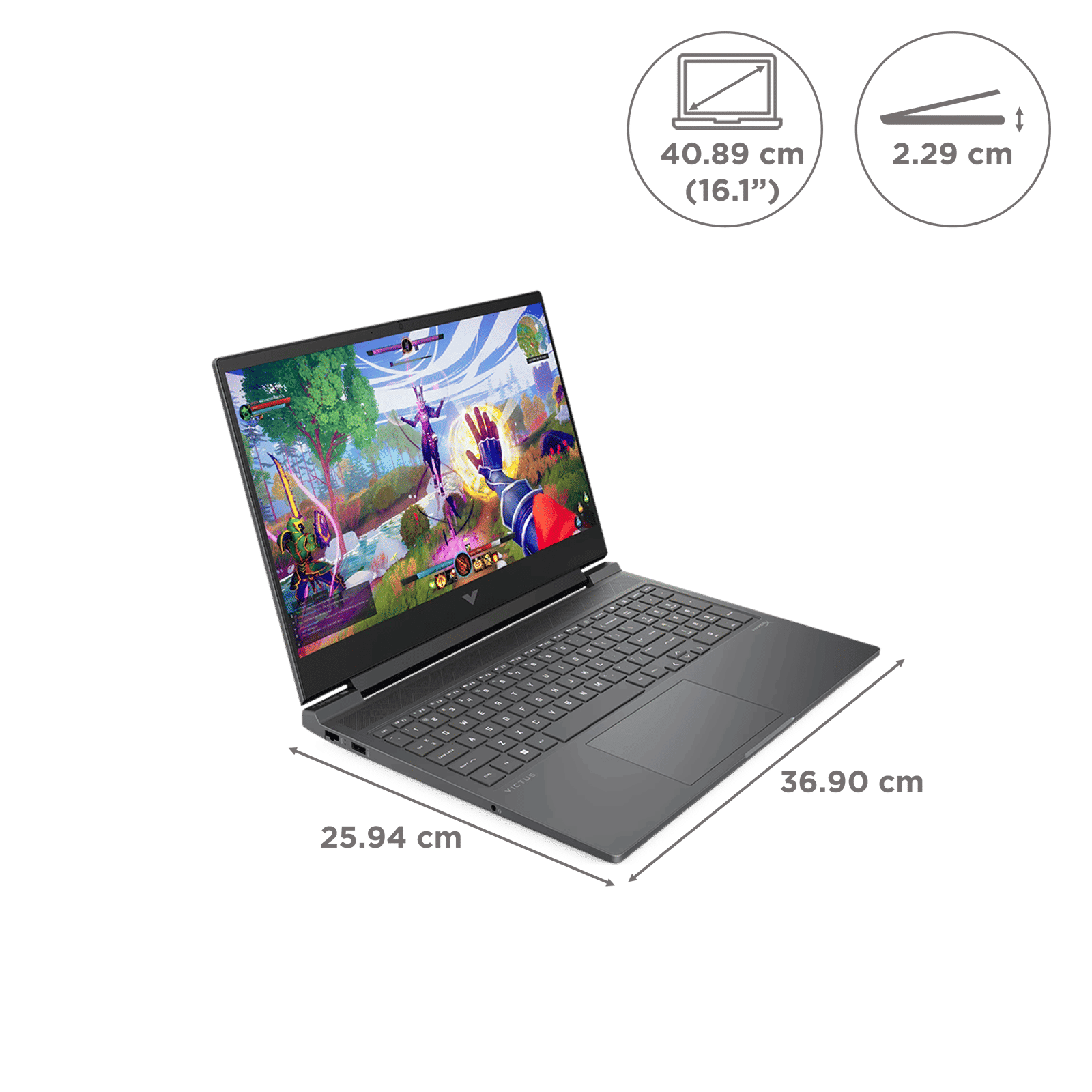 HP Victus 16-r1707TX Intel Core i5 14th Gen Gaming Laptop (16GB RAM, 512GB SSD, Windows 11 Home, 6GB Graphics, 16.1 inch 144 Hz Full HD IPS Display, NVIDIA GeForce RTX 3050, Mica Silver, 2.31 KG)_2