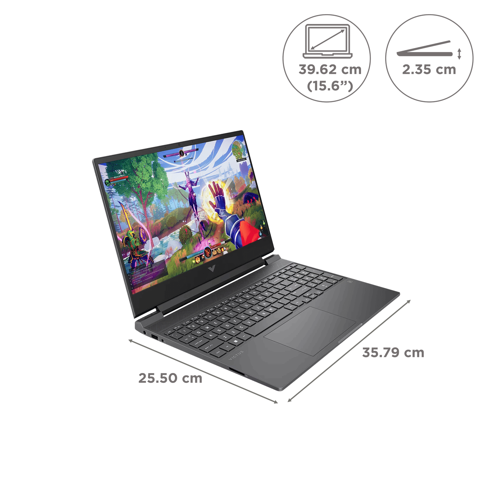 HP Victus 15-fa2192TX Intel Core i5 13th Gen Gaming Laptop (16GB, 512GB SSD, Windows 11 Home, 4GB Graphics, 15.6 inch 144 Hz Full HD IPS Display, NVIDIA GeForce RTX 3050, MS Office Home 2024, Performance Blue, 2.29 KG)_2