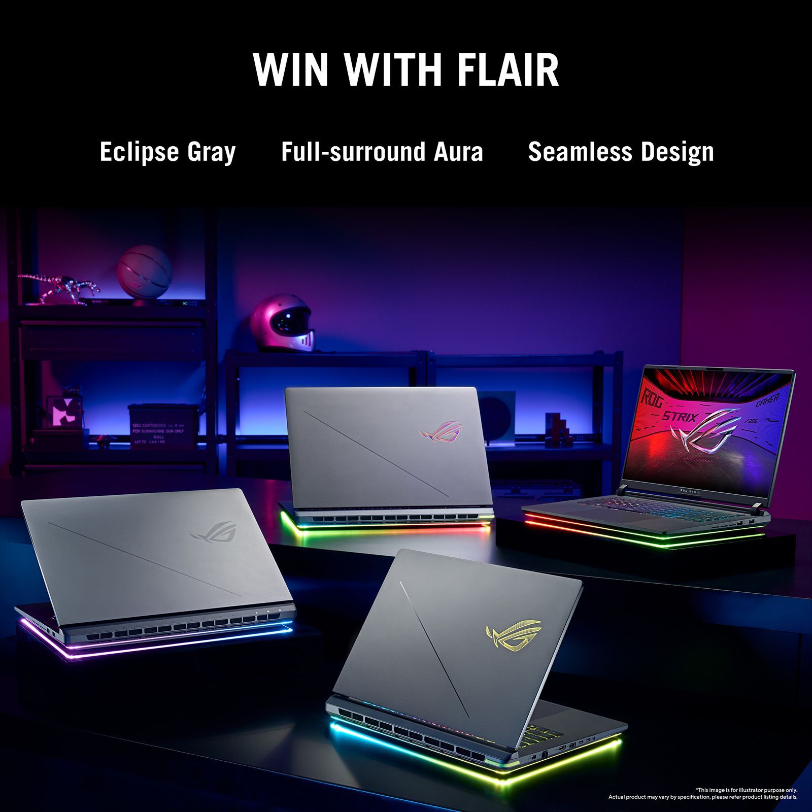 ASUS ROG Strix G16 G615LR-S5190WS Intel Core Ultra 9 Gaming Laptop (32GB, 1TB SSD, Windows 11 Home, 12GB Graphics, 16 inch 240 Hz 2.5K WQXGA Display, NVIDIA GeForce RTX 5070Ti, MS Office Home 2024, Eclipse Gray, 2.65 KG)_16