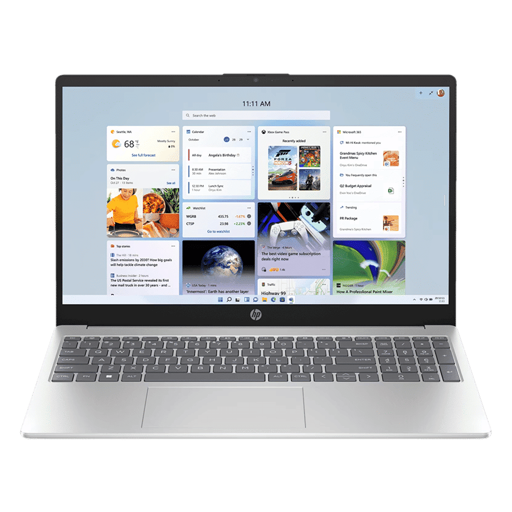 HP 15-fc0154AU AMD Ryzen 3 Thin & Light Laptop (8GB, 512GB SSD, Windows 11 Home, 15.6 inch Full HD Display, MS Office Home, Natural Silver, 1.59 KG)