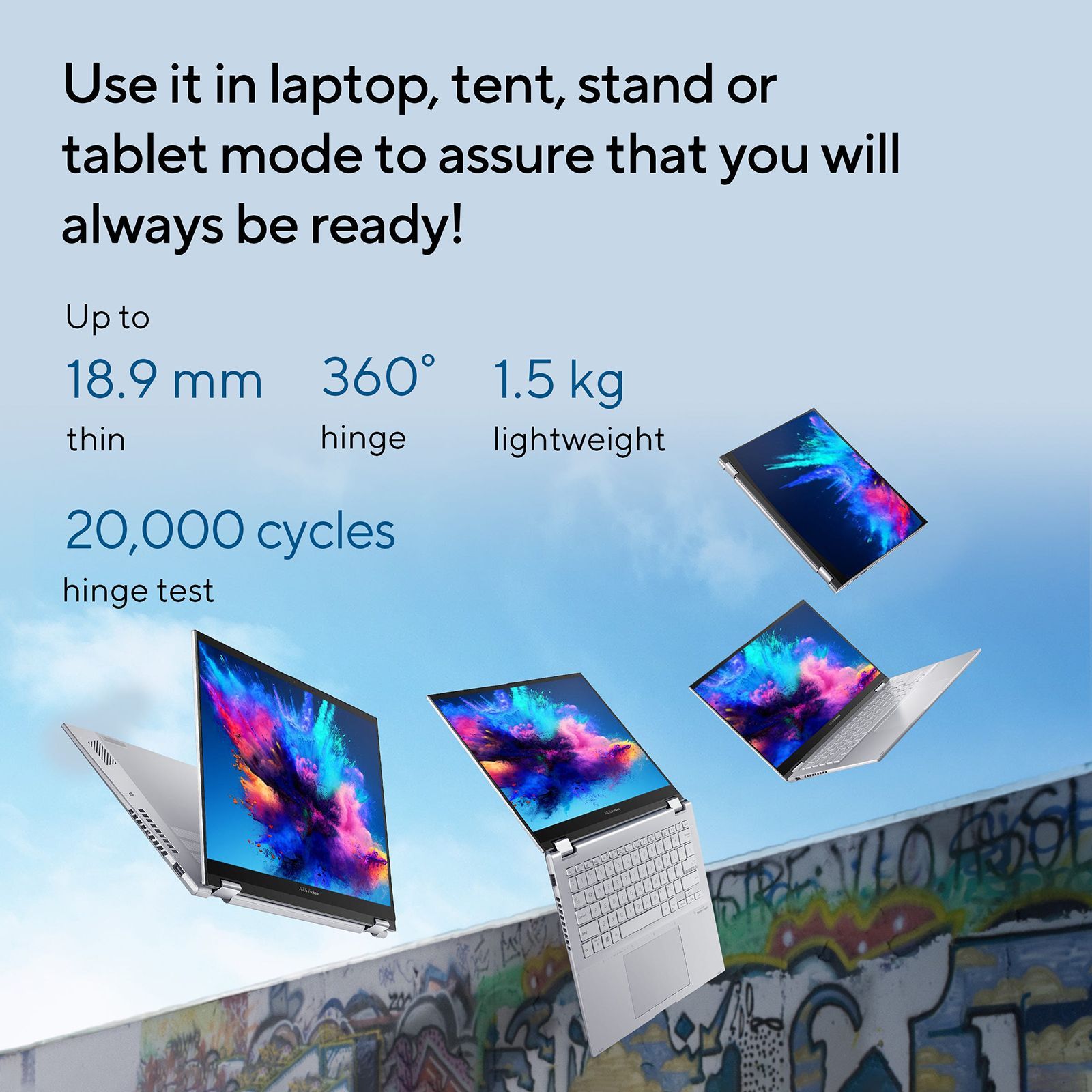 ASUS Vivobook S14 Flip TP3402VAO-LZ612WS Intel Core i5 13th Gen Touchscreen 2-in-1 Laptop (16GB, 512GB SSD, Windows 11 Home, 14 inch WUXGA IPS Display, MS Office Home 2024, Cool Silver, 1.50 KG)_12