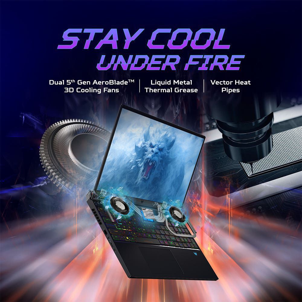 acer Predator Helios 16 PH16-72 Intel Core i7 14th Gen Gaming Laptop (16GB, 1TB SSD, Windows 11 Home, 8GB Graphics, 16 inch 240 Hz WQXGA LED IPS Display, NVIDIA GeForce RTX 4070, Abyssal Black, 2.65 KG) acer Predator Helios 16 PH16-72 Intel Core i7 14th Gen Gaming Laptop (16GB, 1TB SSD, Windows 11 Home, 8GB Graphics, 16 inch 240 Hz WQXGA LED IPS Display, NVIDIA GeForce RTX 4070, Abyssal Black, 2.65 KG)_8