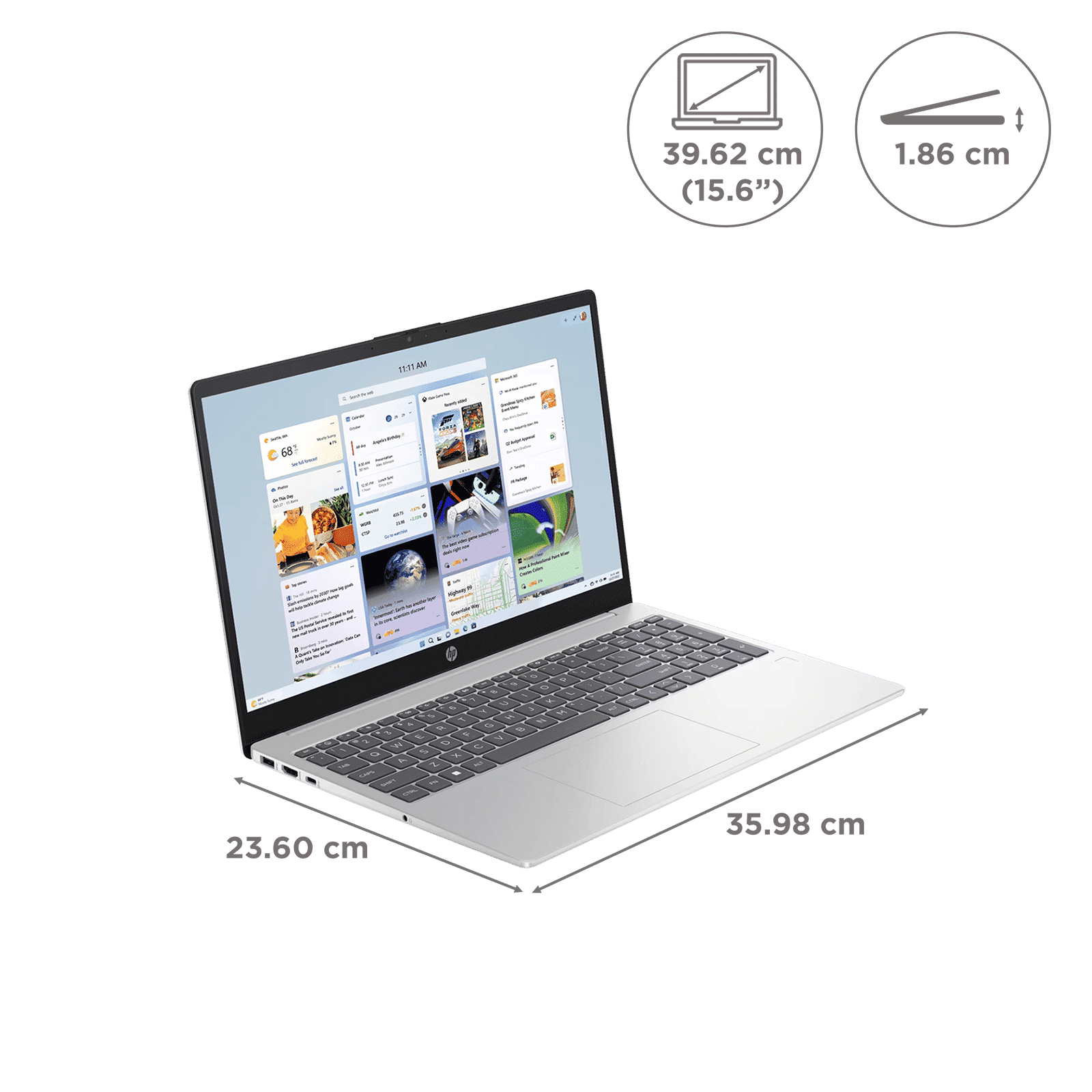 HP 15-hr1000TU Intel Core Ultra 5 Thin & Light Laptop (16GB, 512GB SSD, Windows 11 Home, 15.6 inch Full HD Display, Natural Silver, 1.65 KG) HP 15-hr1000TU Intel Core Ultra 5 Thin & Light Laptop (16GB, 512GB SSD, Windows 11 Home, 15.6 inch Full HD Display, Natural Silver, 1.65 KG)_2