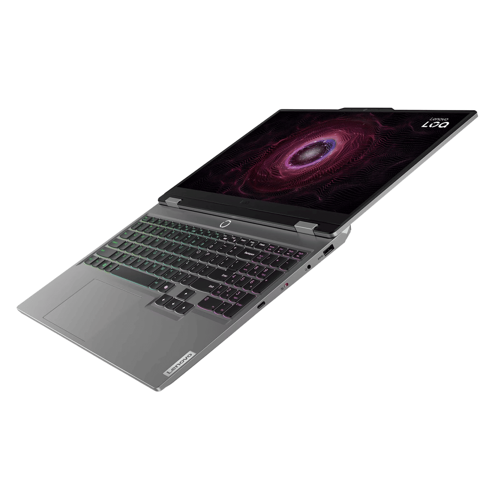 Lenovo LOQ 15ARP9 AMD Ryzen 5 Gaming Laptop (24GB, 512GB SSD, Windows 11 Home, 6GB Graphics, 15.6 inch 144 Hz Full HD IPS Display, NVIDIA GeForce RTX 3050, MS Office Home 2024, Luna Grey, 2.38 KG)_8