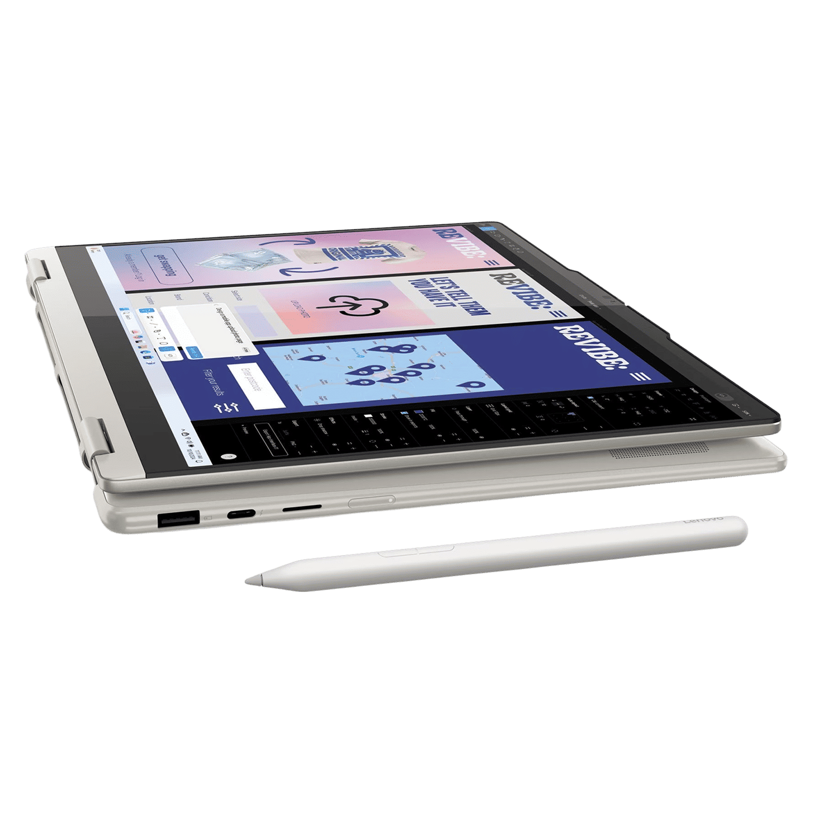 Lenovo Yoga 7 14ILL10 Intel Core Ultra 7 Touchscreen 2-in-1 Laptop (16GB, 1TB SSD, Windows 11 Home, 14 inch WUXGA OLED Display, MS Office 2024, Seashell, 1.38 KG)_12