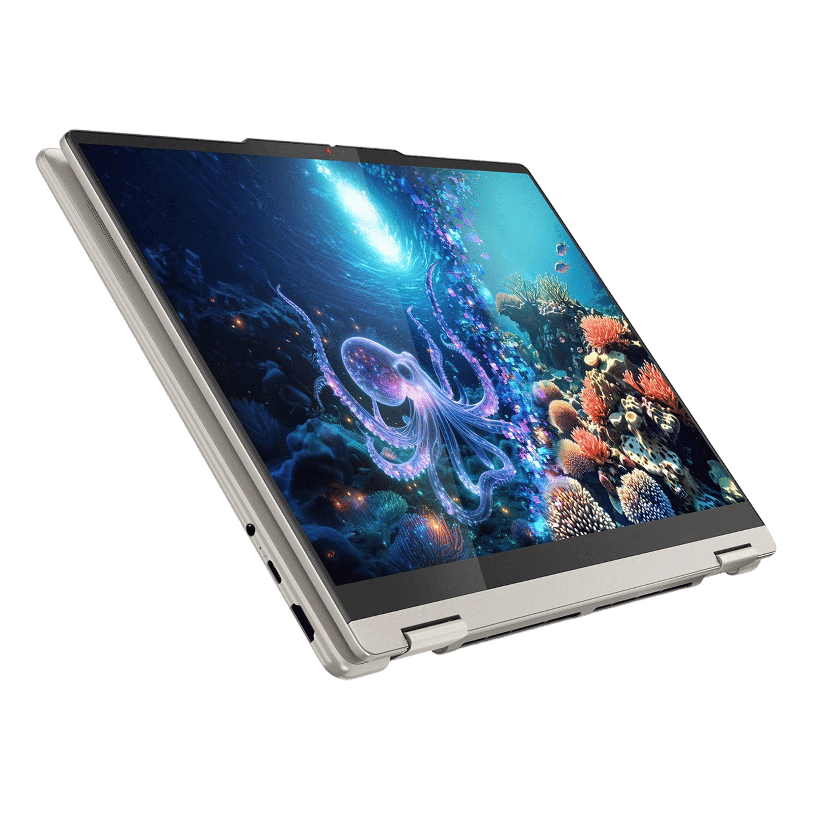 Lenovo Yoga 7 14ILL10 Intel Core Ultra 7 Touchscreen 2-in-1 Laptop (32GB, 1TB SSD, Windows 11 Home, 14 inch 2.8K WQXGA Plus OLED Display, MS Office 2024, Seashell, 1.38 KG)_11