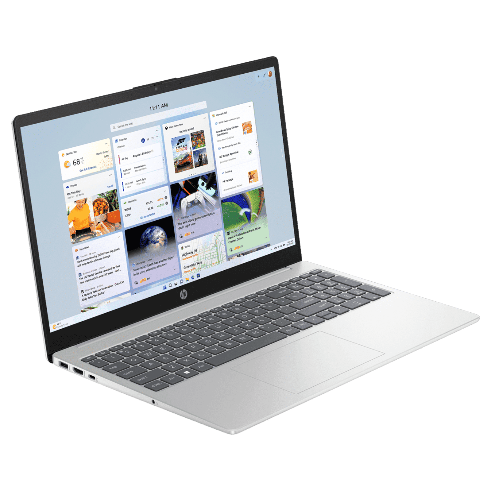 HP 15-fc0389AU AMD Ryzen 5 Thin & Light Laptop (16GB, 512GB SSD, Windows 11 Home, 15.6 inch Full HD Display, Natural Silver, 1.59 KG)_3