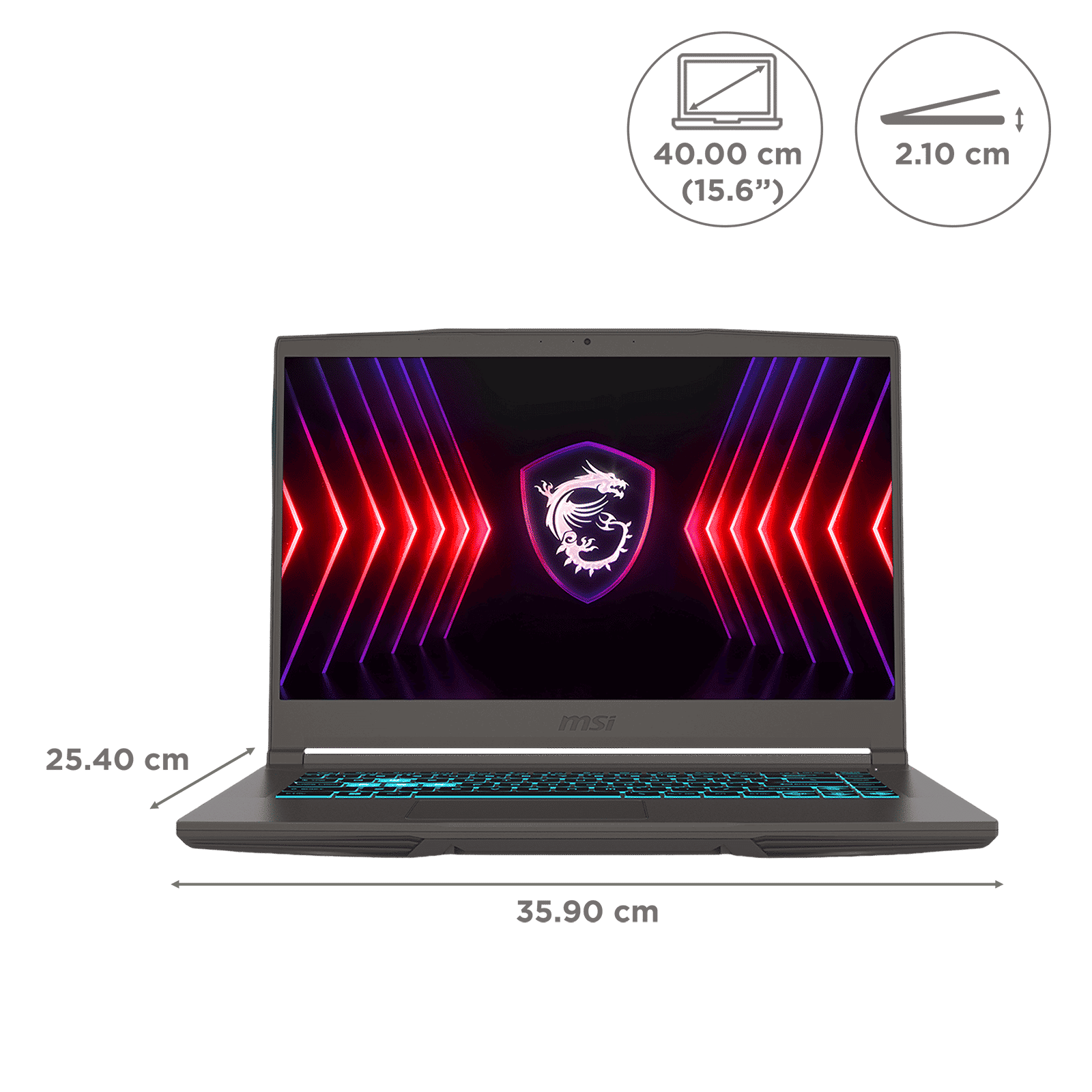 MSI Thin 15 B13UC-3230IN Intel Core i7 13th Gen Gaming Laptop (16GB, 512GB SSD, Windows 11 Home, 4GB Graphics, 15.6 inch 144 Hz Full HD Display, NVIDIA GeForce RTX 3050, MS Office Home 2021, Cosmos Gray, 1.86 KG)_2