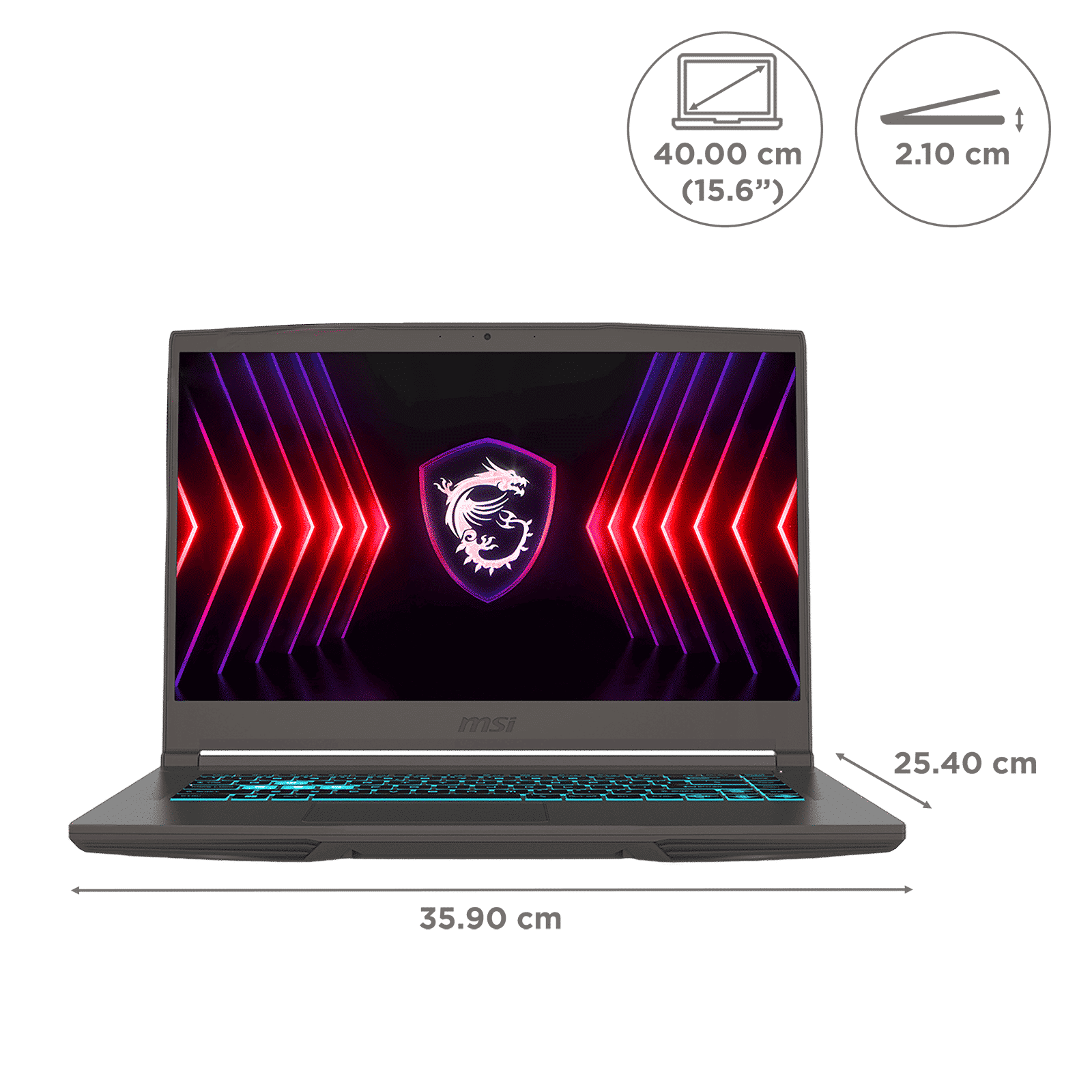 MSI Thin 15 B13UC-3231IN Intel Core i5 13th Gen Gaming Laptop (16GB, 512GB SSD, Windows 11 Home, 4GB Graphics, 15.6 inch 144 Hz Full HD Display, NVIDIA GeForce RTX 3050, MS Office Home 2021, Cosmos Gray, 1.86 KG)_2