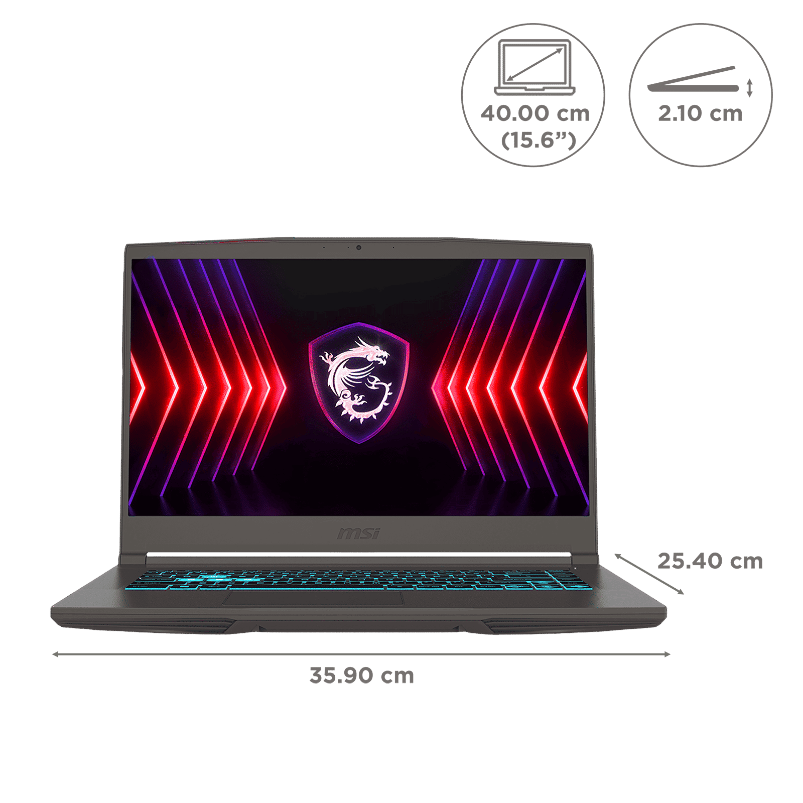 MSI Thin A15 B7UC-611IN AMD Ryzen 5 Gaming Laptop (16GB, 1TB SSD, Windows 11 Home, 4GB Graphics, 15.6 inch 144 Hz Full HD Display, NVIDIA GeForce RTX 3050, MS Office Home 2021, Cosmos Gray, 1.86 KG)_2