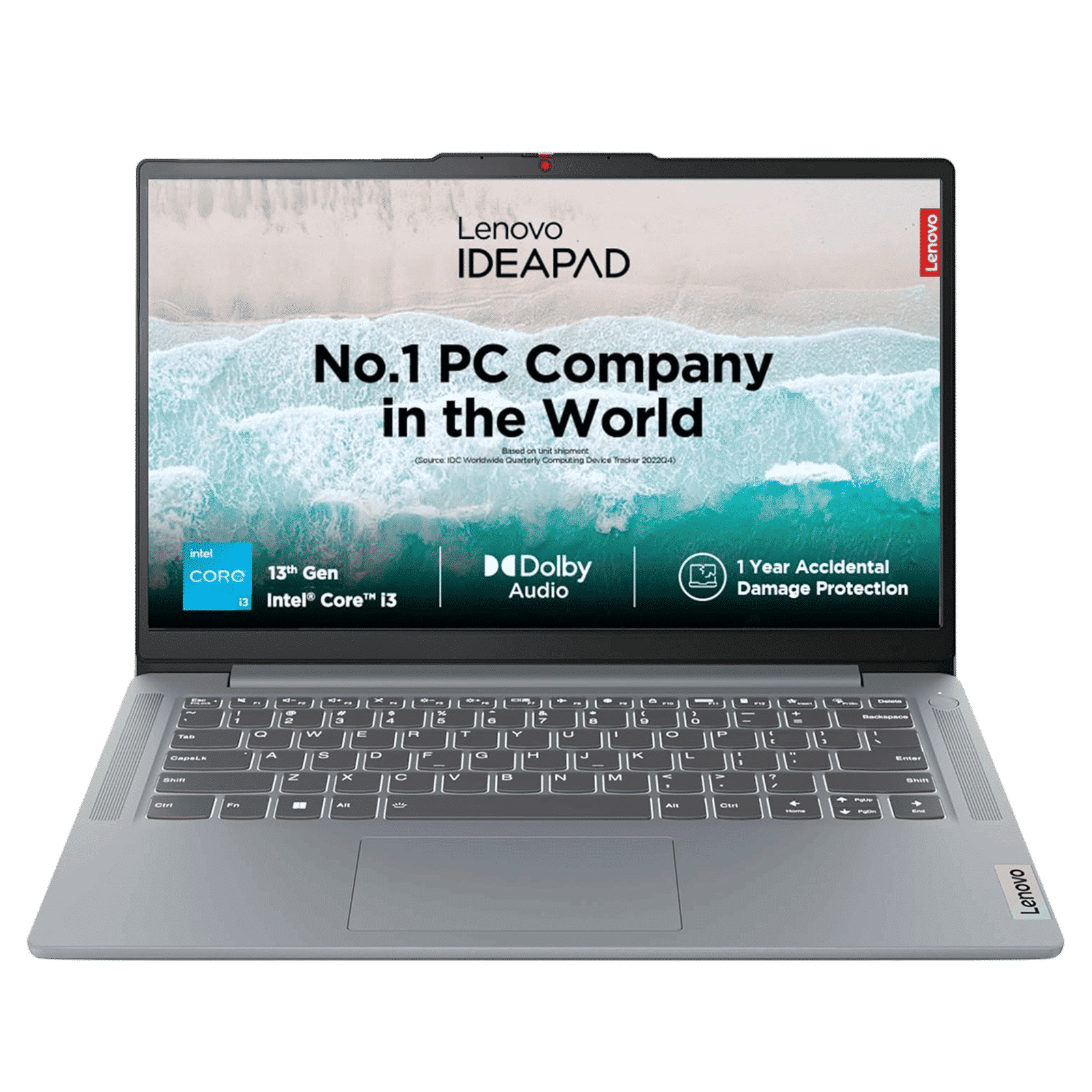 Lenovo IdeaPad Slim 3 14IRU8 Intel Core i3 13th Gen Thin & Light Laptop (8GB, 512GB SSD, Windows 11 Home, 14 inch Full HD Display, MS Office Home 2024, Arctic Grey, 1.37 KG)_1