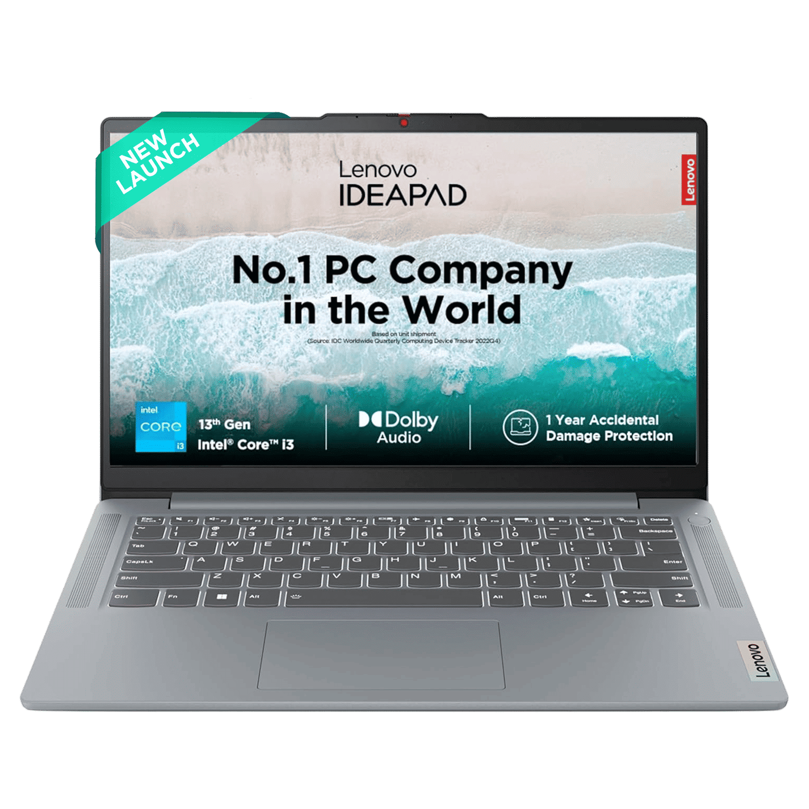 Lenovo IdeaPad Slim 3 14IRU8 Intel Core i3 13th Gen Thin & Light Laptop (8GB, 512GB SSD, Windows 11 Home, 14 inch Full HD Display, MS Office Home 2024, Arctic Grey, 1.37 KG)