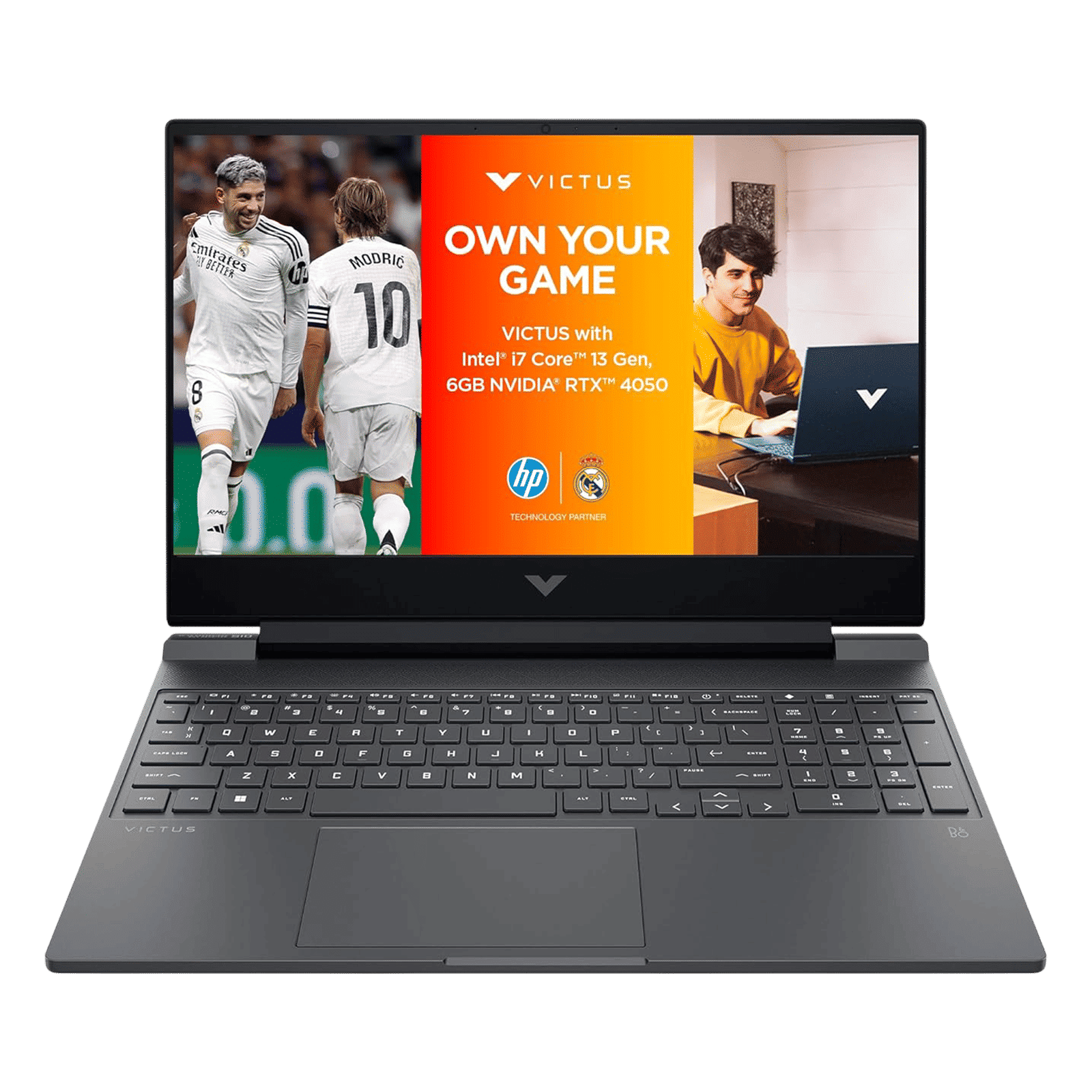 HP Victus 15-fa2104TX Intel Core i7 13th Gen Gaming Laptop (16GB, 512GB SSD, Windows 11 Home, 6GB Graphics, 15.6 inch 144 Hz IPS Full HD Display, NVIDIA GeForce RTX 4050, Mica Silver, 2.29 KG)_1