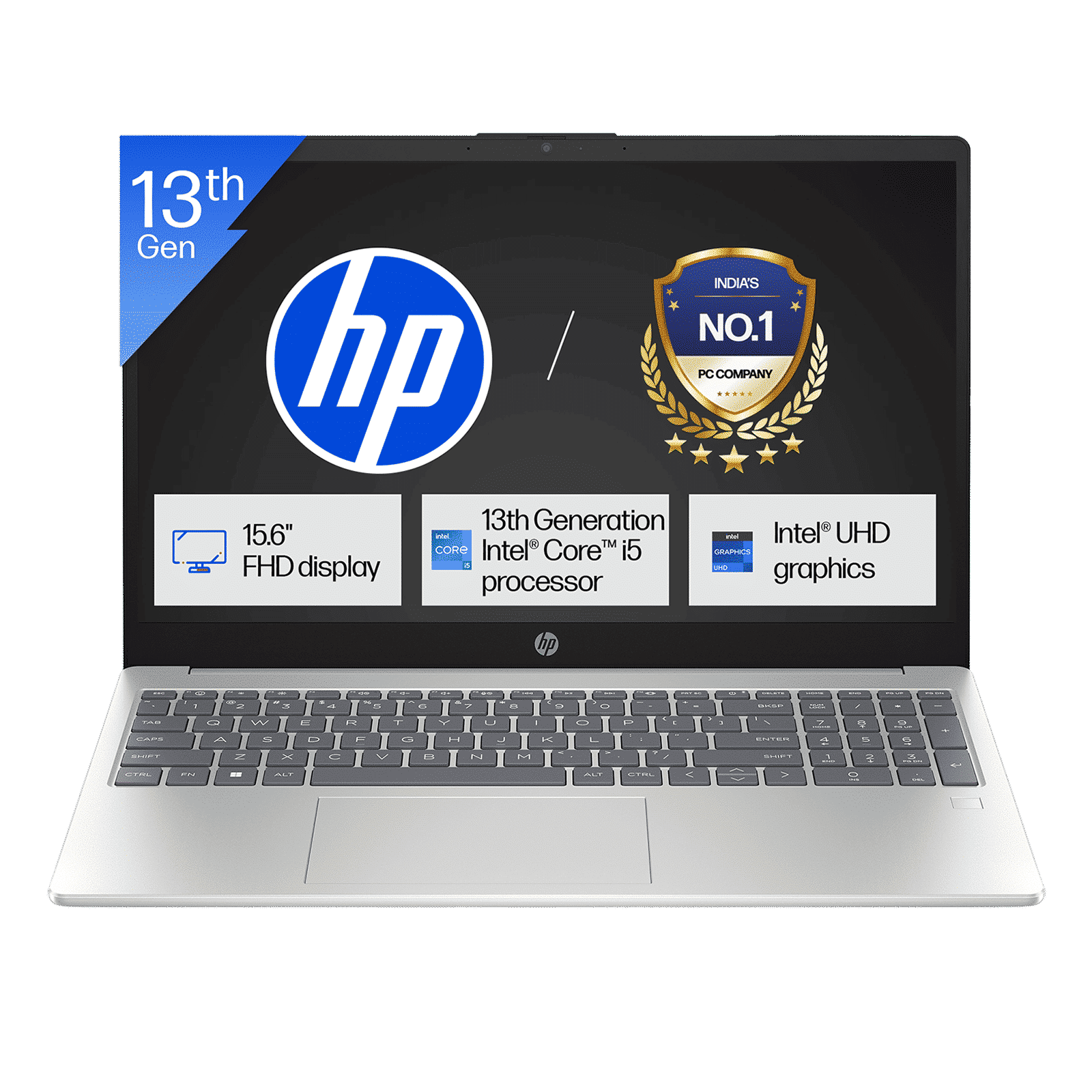 HP 15-fr0049TU Intel Core i5 13th Gen Thin & Light Laptop (16GB, 512GB SSD, Windows 11 Home, 15.6 inch Full HD Display, Natural Silver, 1.65 KG)_1