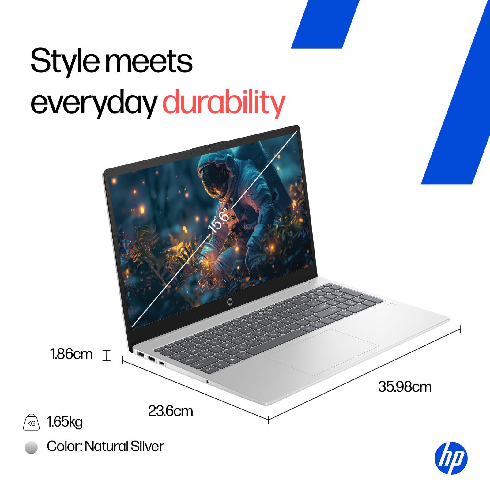 HP 15-fr0049TU Intel Core i5 13th Gen Thin & Light Laptop (16GB, 512GB SSD, Windows 11 Home, 15.6 inch Full HD Display, Natural Silver, 1.65 KG)_8