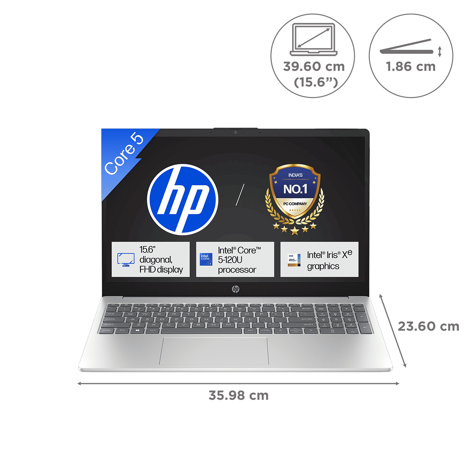 HP 15-fd0664TU Intel Core 5 Thin & Light Laptop (16GB, 512GB SSD, Windows 11 Home, 15.6 inch Full HD Display, MS Office Home 2024, Natural Silver, 1.59 KG) HP 15-fd0664TU Intel Core 5 Thin & Light Laptop (16GB, 512GB SSD, Windows 11 Home, 15.6 inch Full HD Display, MS Office Home 2024, Natural Silver, 1.59 KG)_2