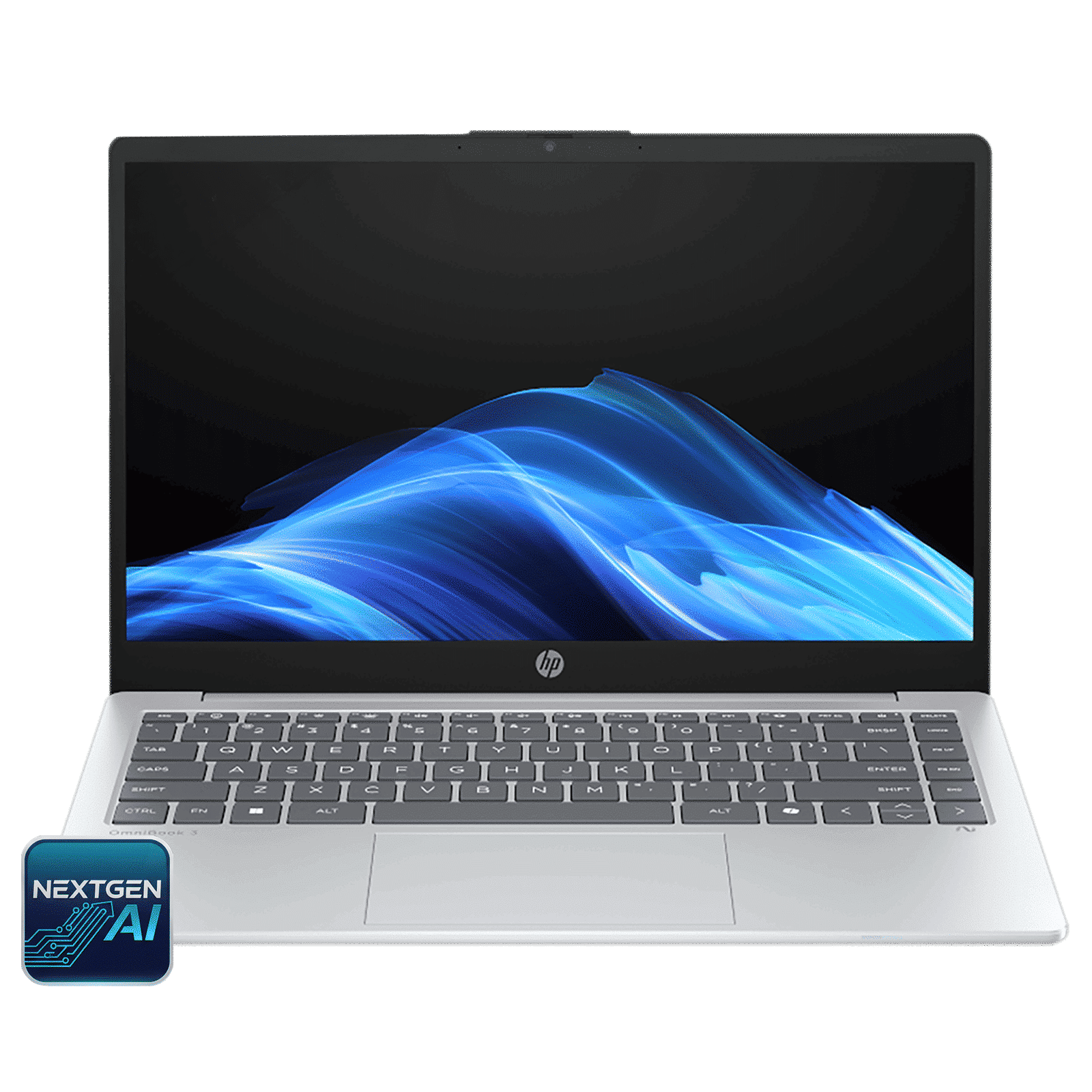 HP OmniBook 3 14-ha0000AU AMD Ryzen AI 5 Thin & Light Laptop (16GB, 512GB SSD, Windows 11 Home, 14 inch Full HD Display, Glacier Silver, 1.47 KG)_1